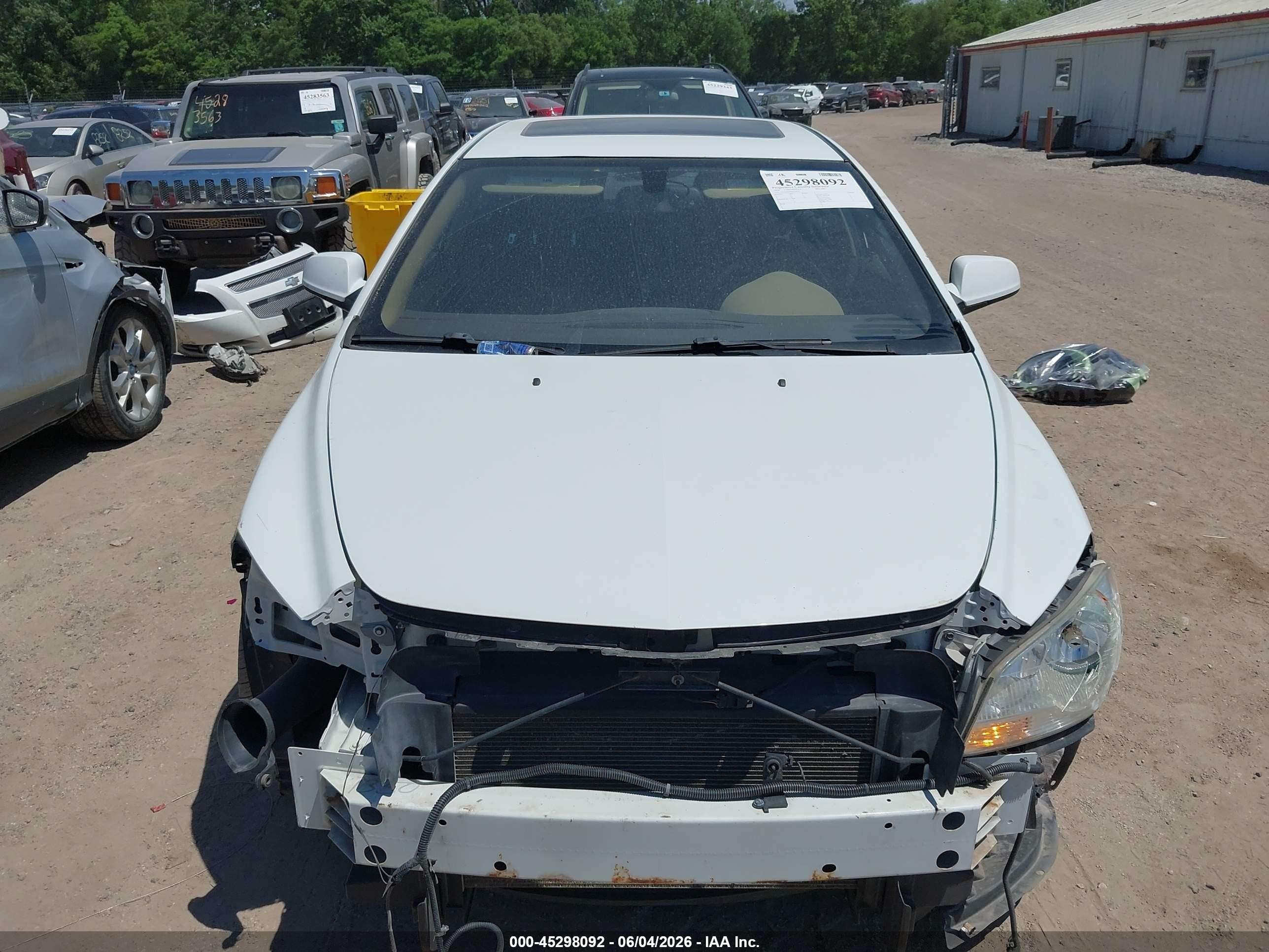 2010 Chevrolet Malibu Ltz White vin: 1G1ZE5E70AF314122
