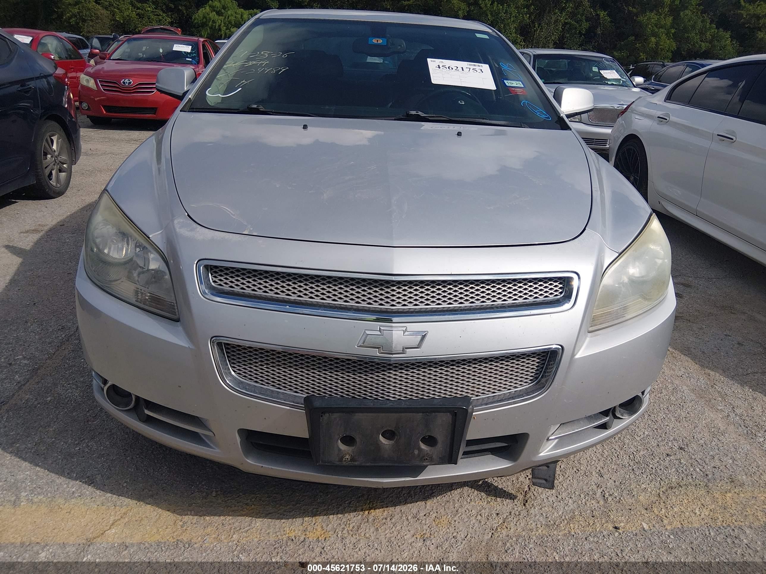 2010 Chevrolet Malibu Ltz Silver vin: 1G1ZE5E71AF321807