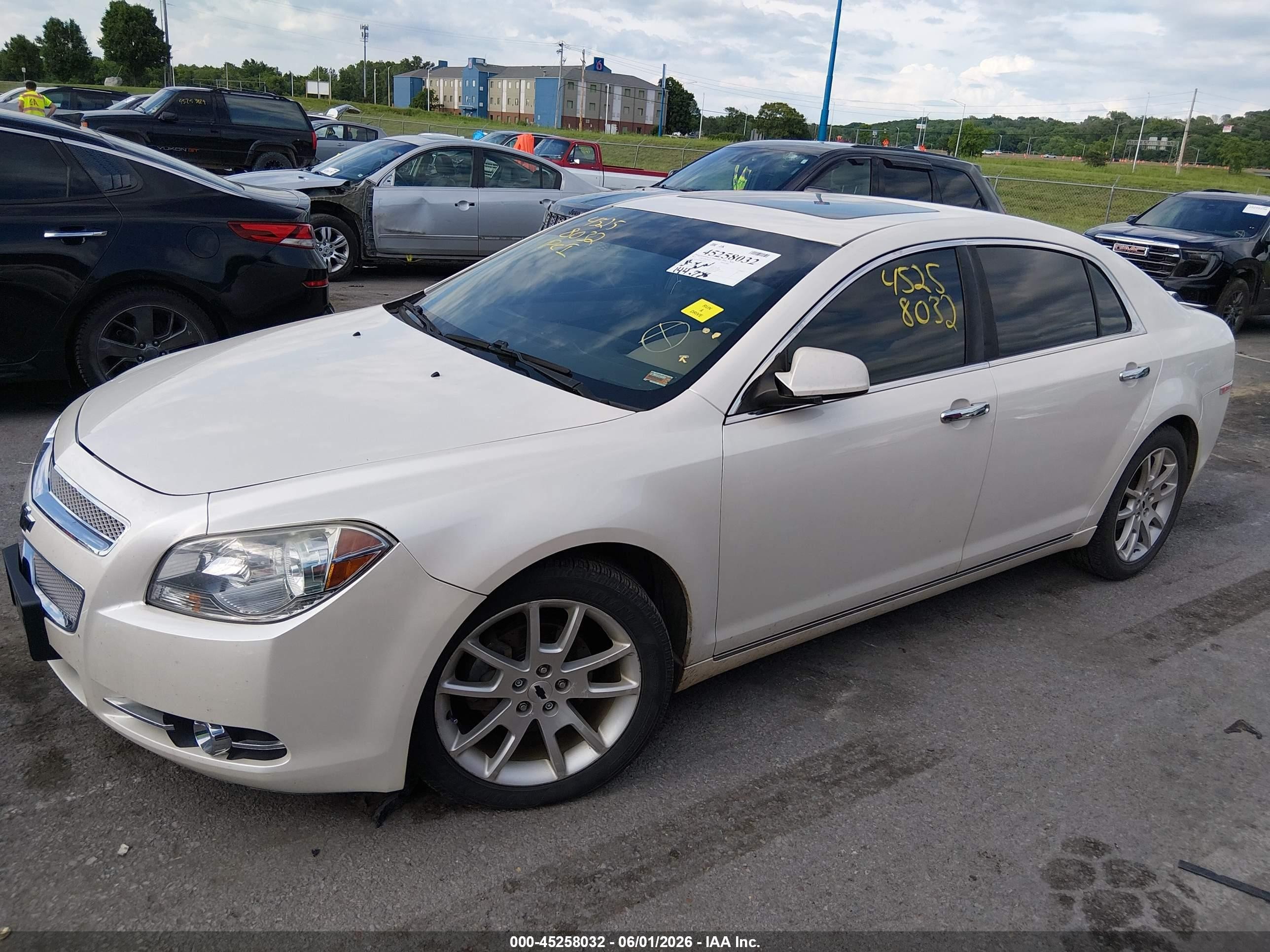 2011 Chevrolet Malibu Ltz White vin: 1G1ZE5E76BF292886