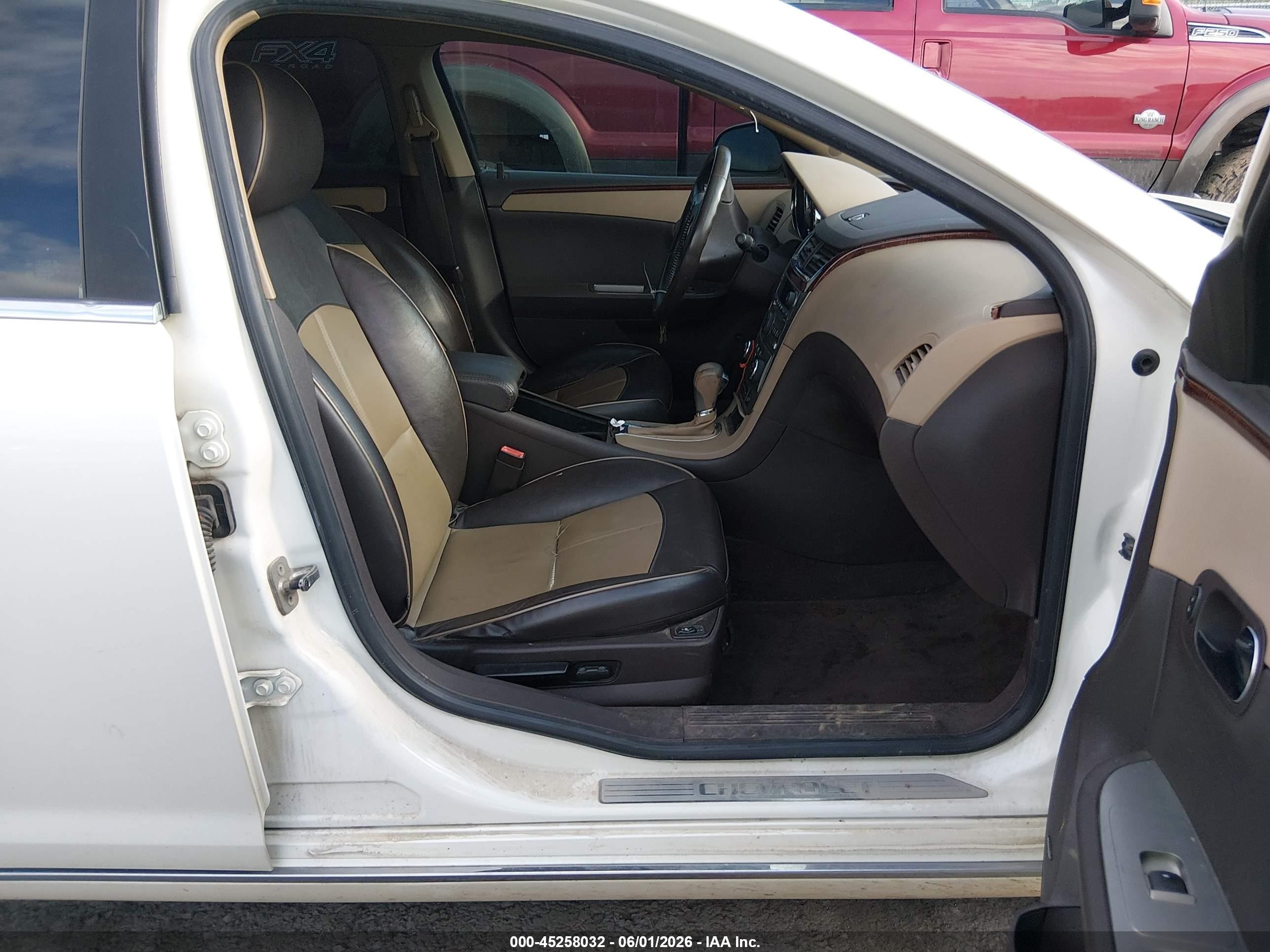 2011 Chevrolet Malibu Ltz White vin: 1G1ZE5E76BF292886