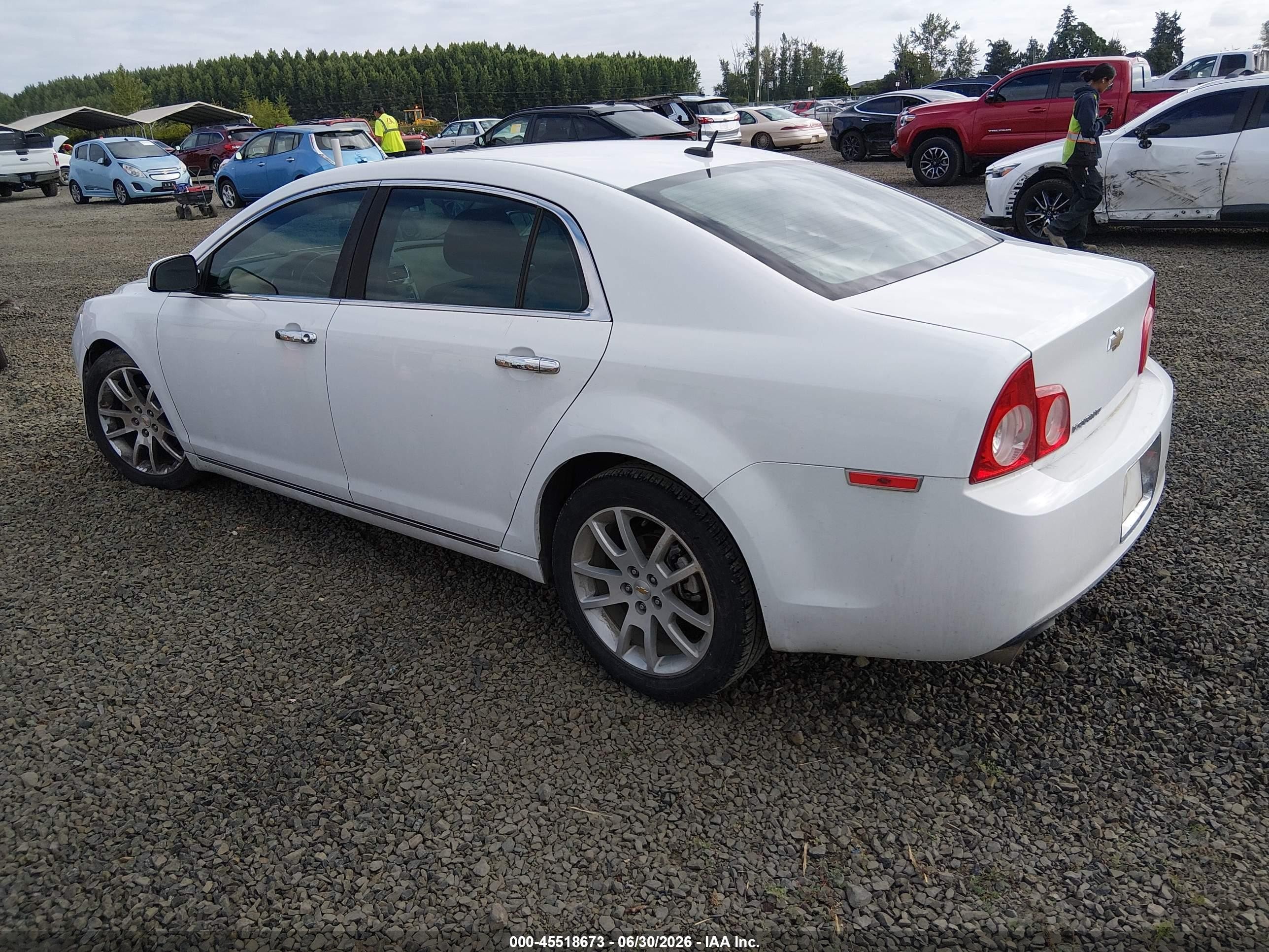 2011 Chevrolet Malibu Ltz White vin: 1G1ZE5E76BF354061
