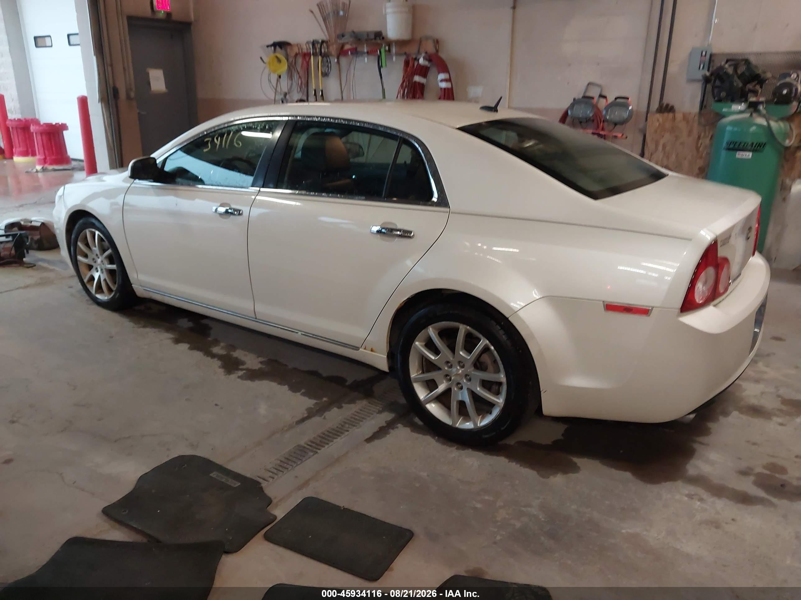 2011 Chevrolet Malibu Ltz White vin: 1G1ZE5E76BF376190