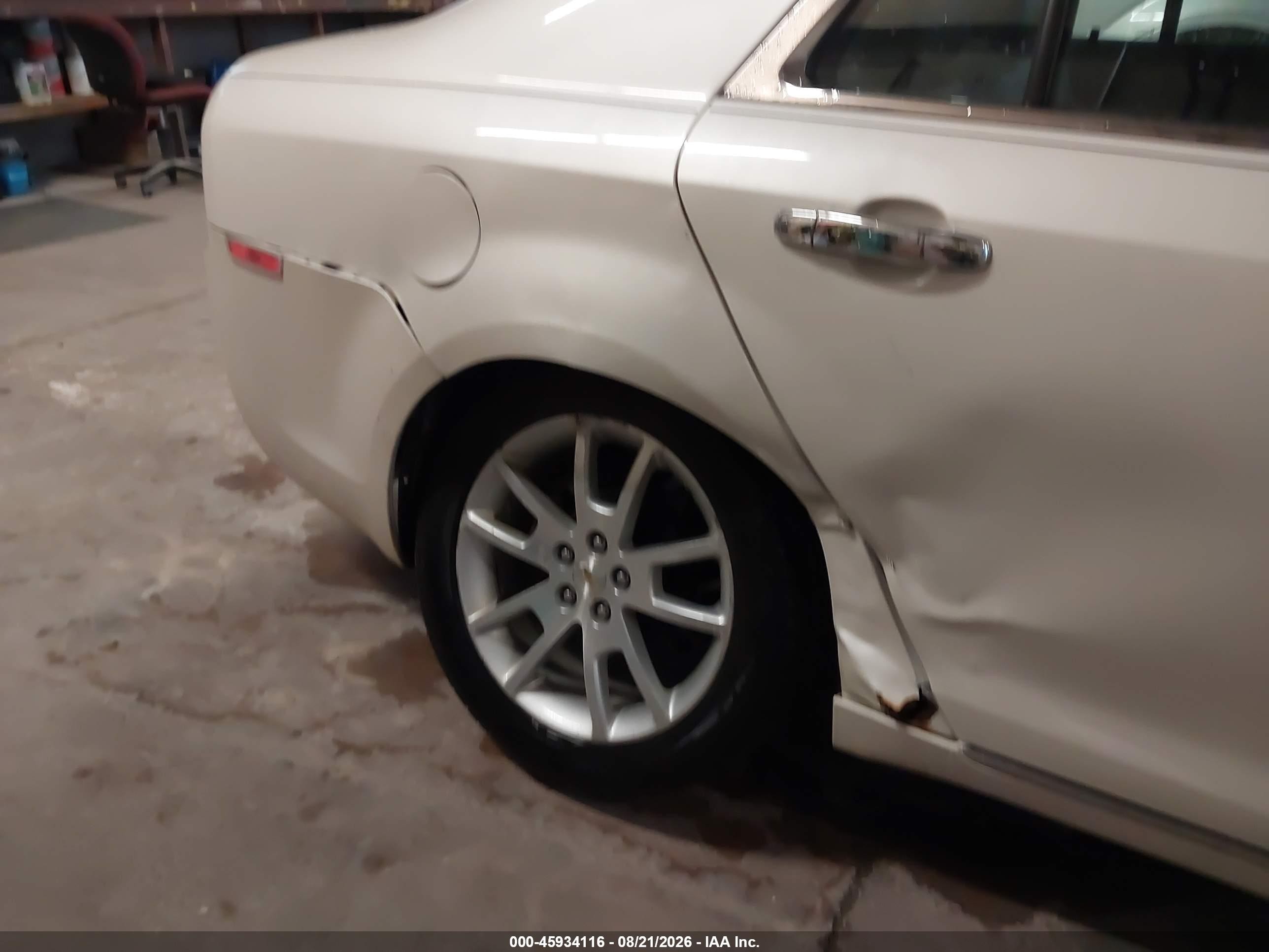 2011 Chevrolet Malibu Ltz White vin: 1G1ZE5E76BF376190