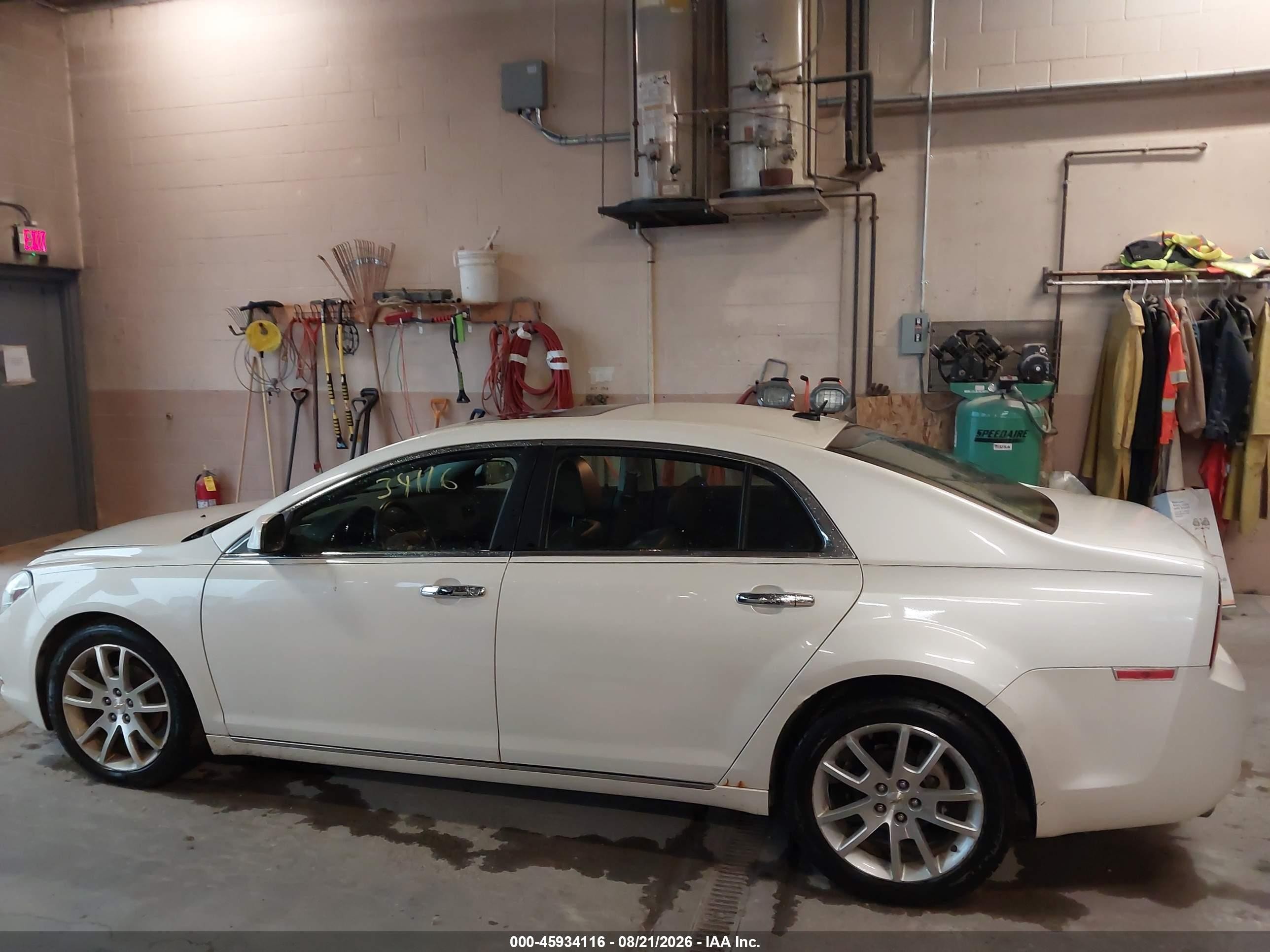 2011 Chevrolet Malibu Ltz White vin: 1G1ZE5E76BF376190