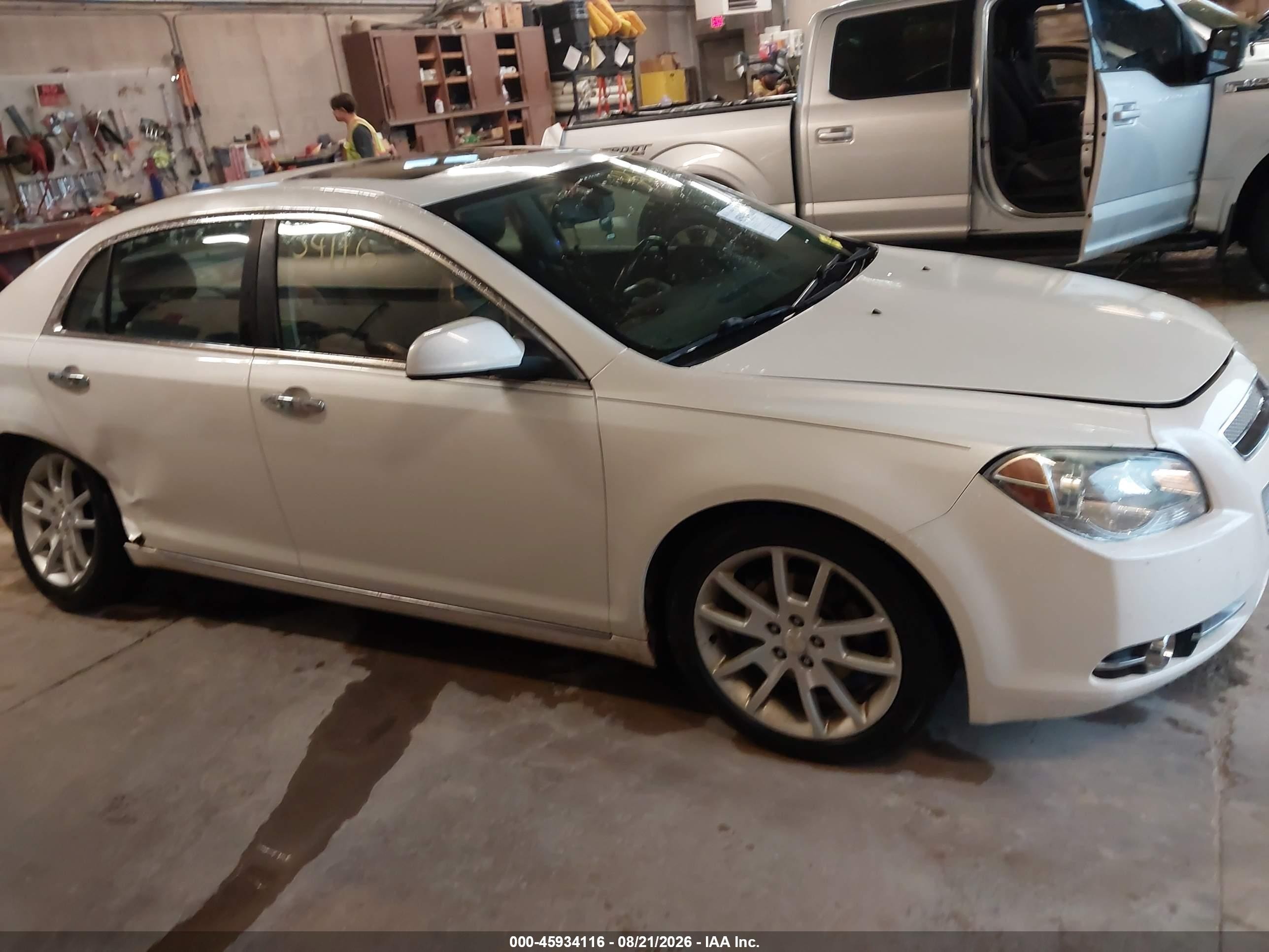 2011 Chevrolet Malibu Ltz White vin: 1G1ZE5E76BF376190