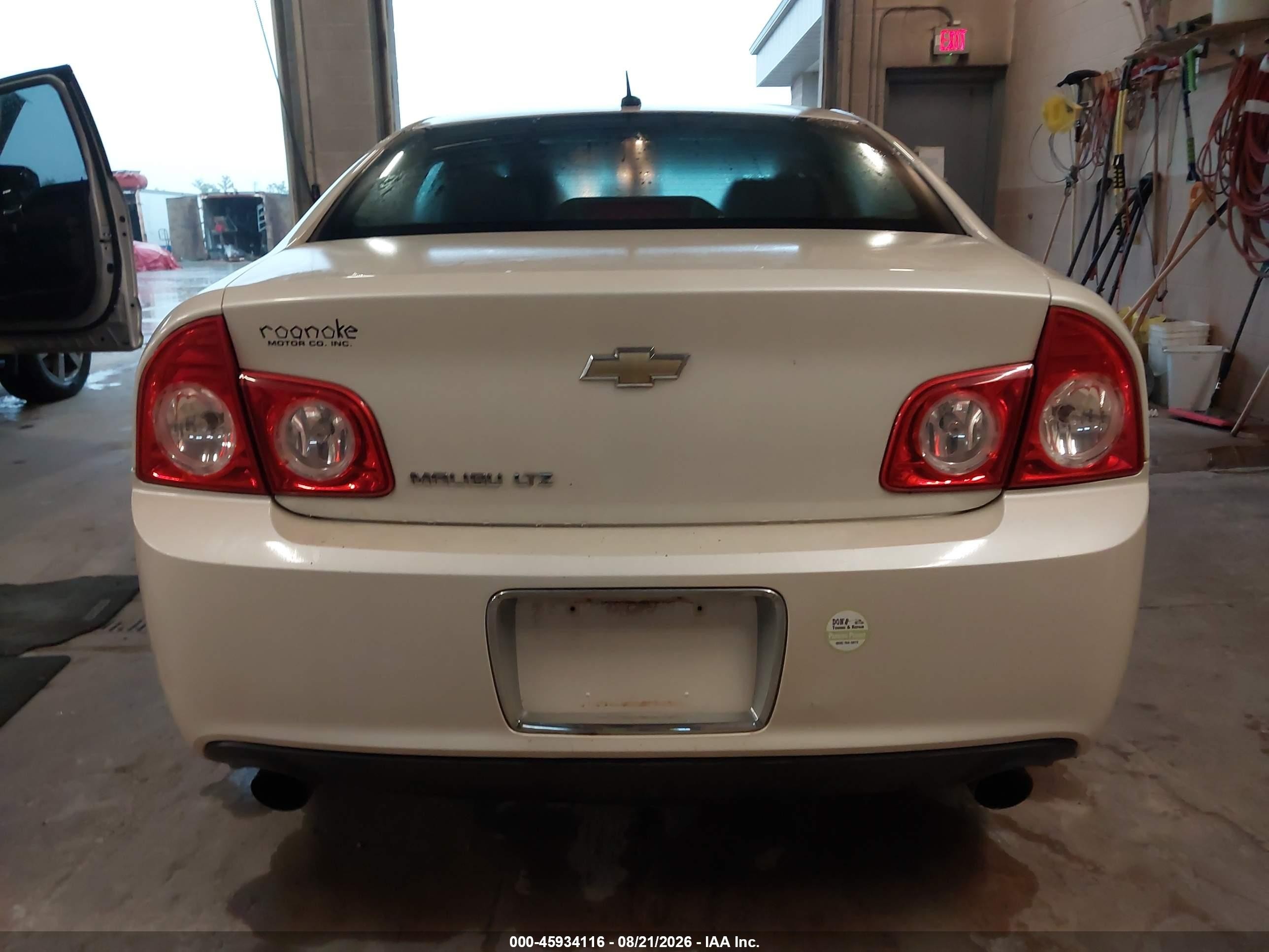 2011 Chevrolet Malibu Ltz White vin: 1G1ZE5E76BF376190