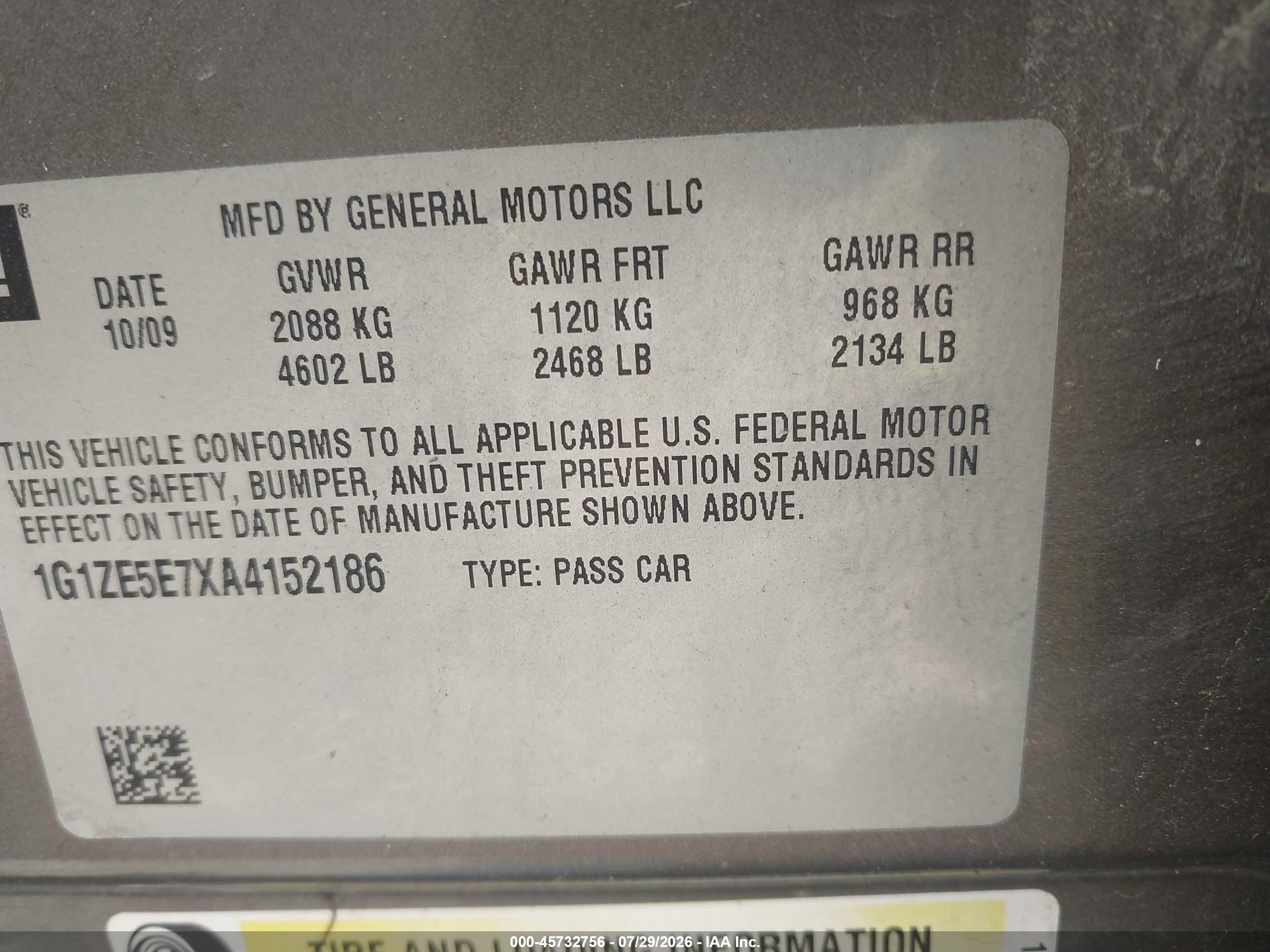 2010 Chevrolet Malibu Ltz Коричневый vin: 1G1ZE5E7XA4152186