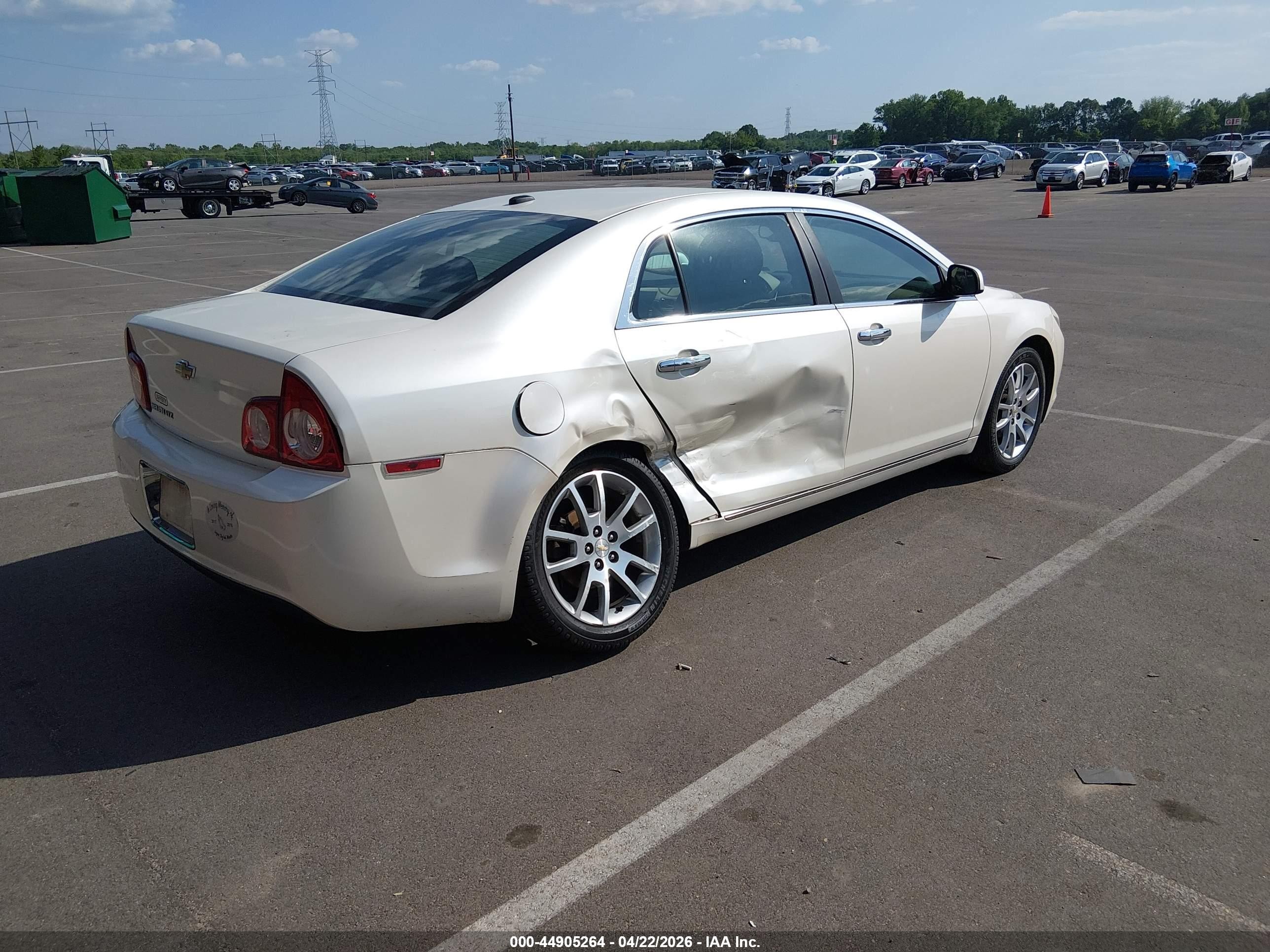 2010 Chevrolet Malibu Ltz Cream vin: 1G1ZE5EB0A4130234