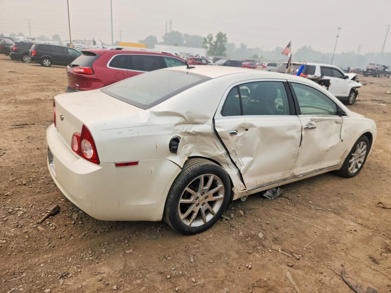 2010 Chevrolet Malibu Ltz White vin: 1G1ZE5EB2AF300033