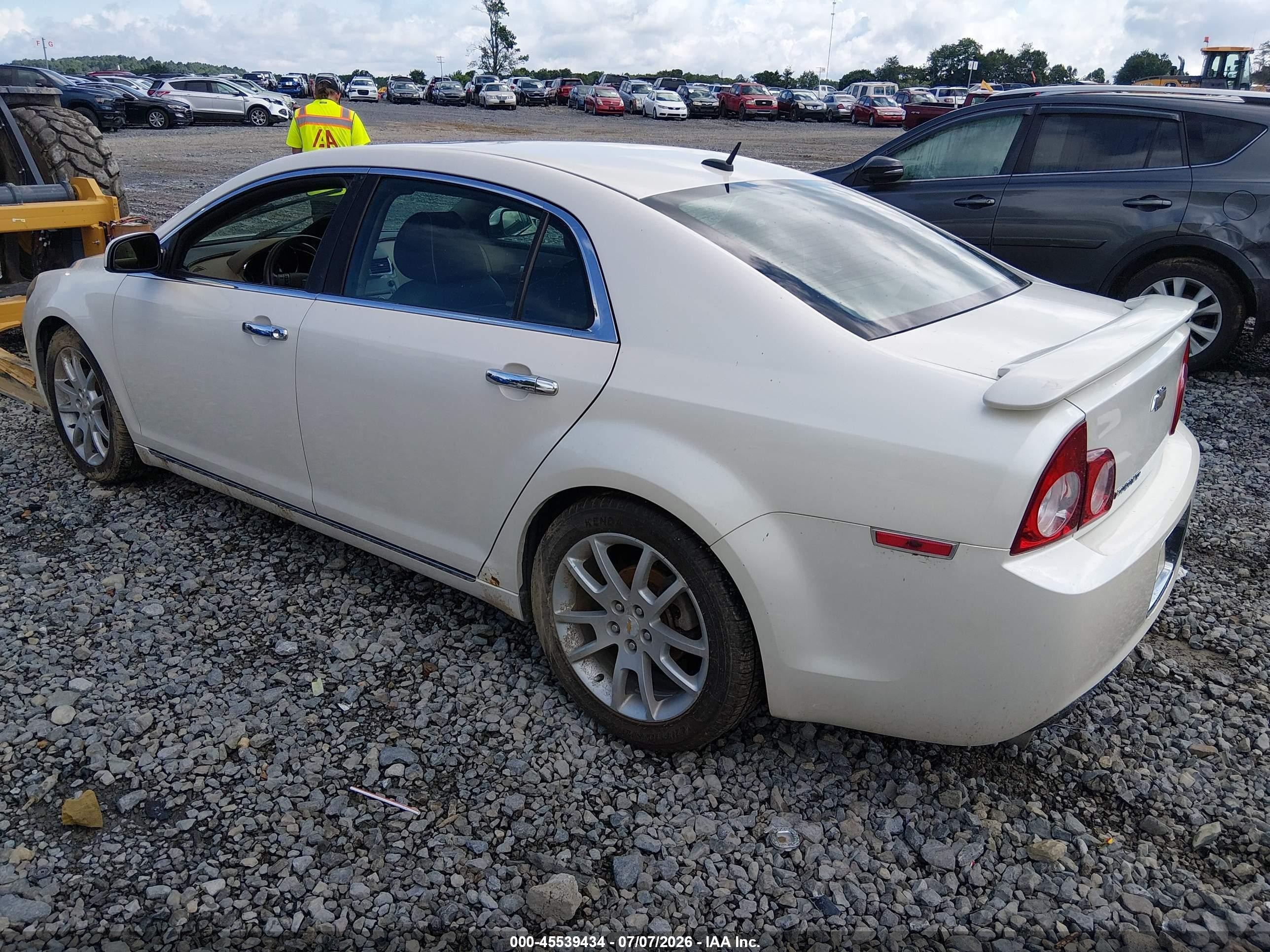 2010 Chevrolet Malibu Ltz White vin: 1G1ZE5EB6A4132148