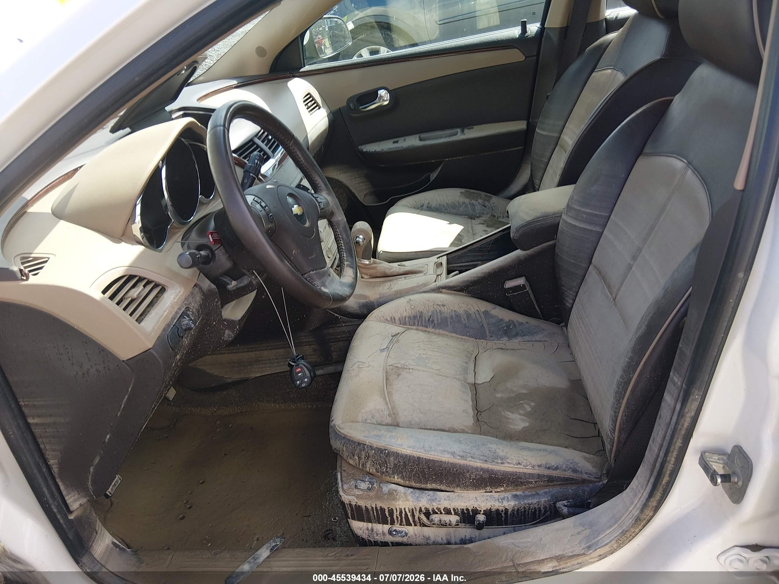 2010 Chevrolet Malibu Ltz White vin: 1G1ZE5EB6A4132148