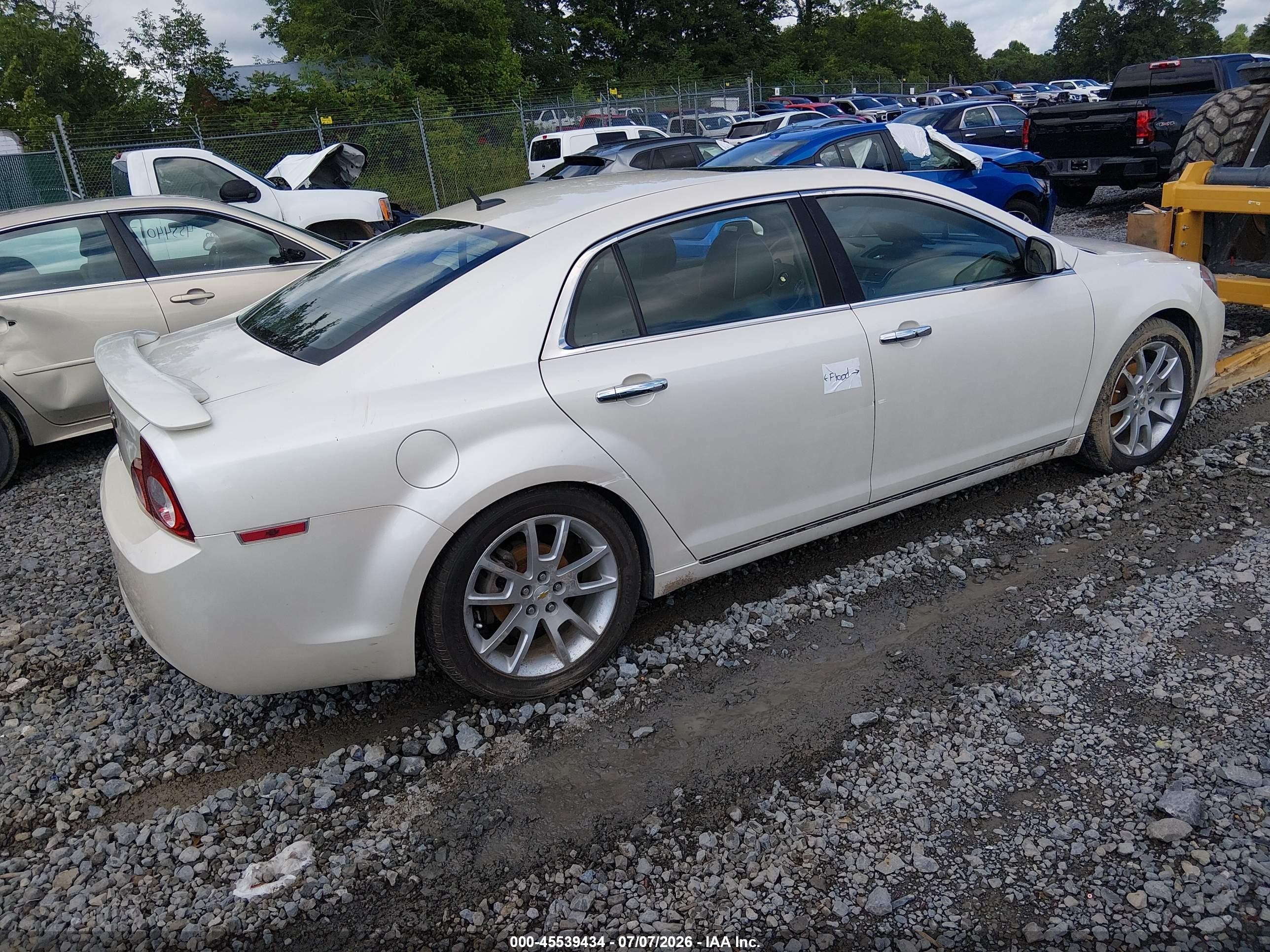 2010 Chevrolet Malibu Ltz White vin: 1G1ZE5EB6A4132148
