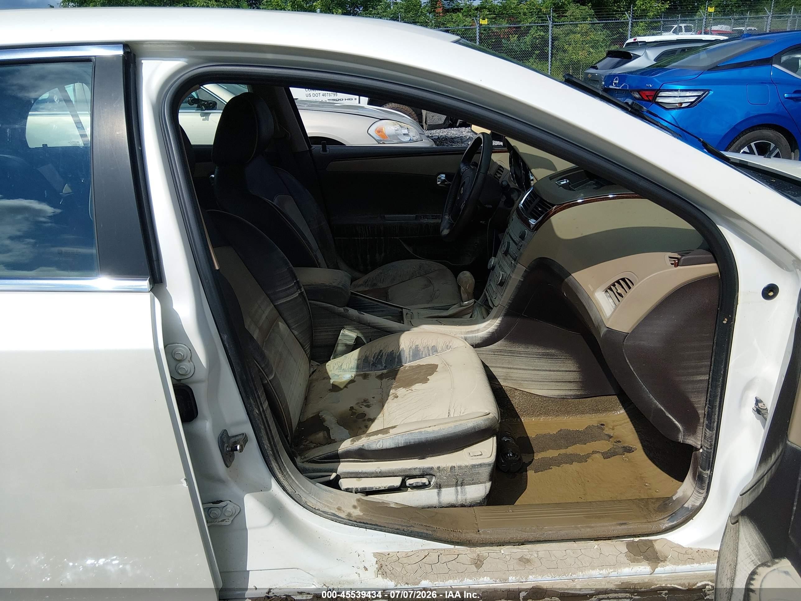 2010 Chevrolet Malibu Ltz White vin: 1G1ZE5EB6A4132148