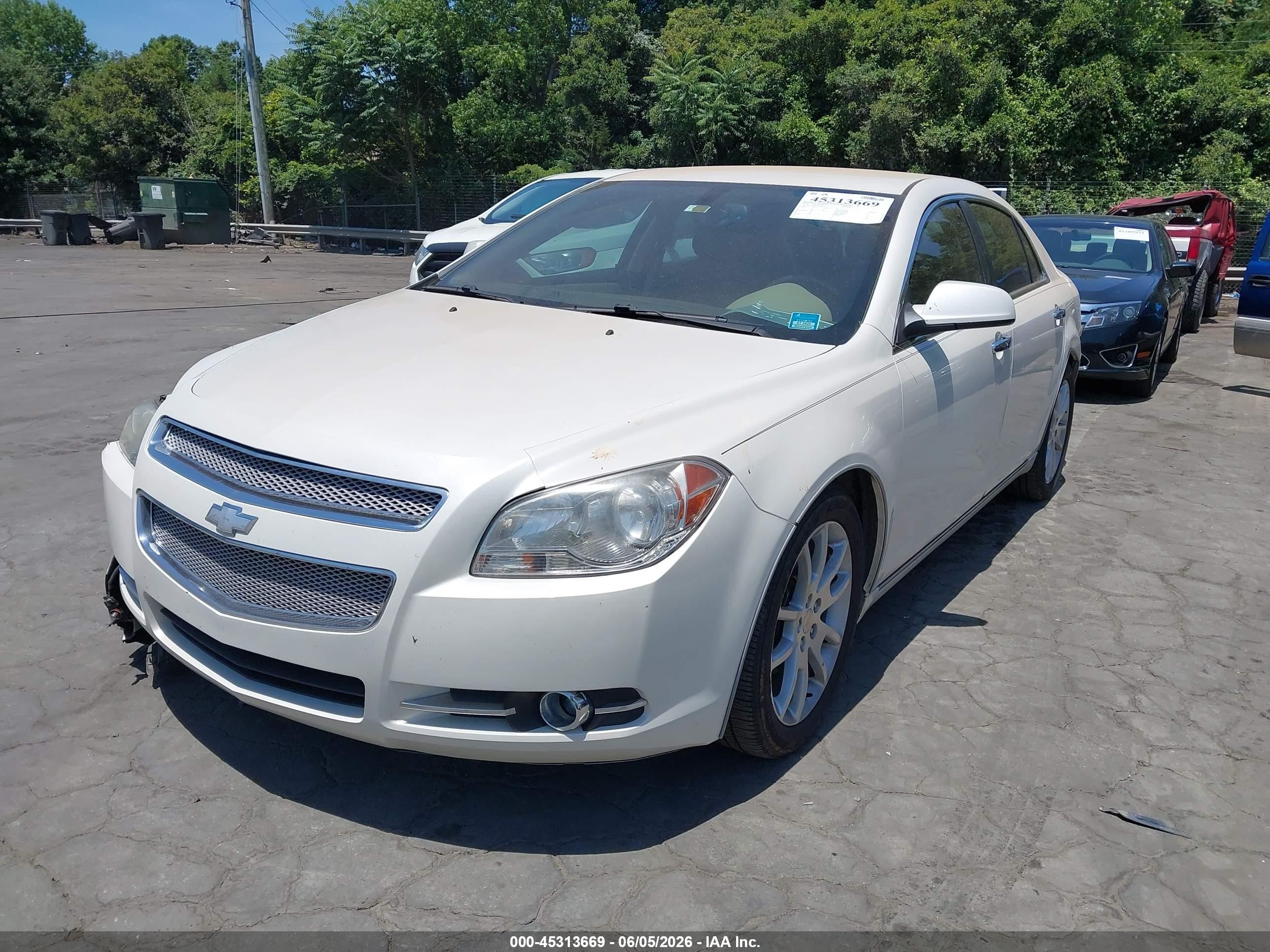 2010 Chevrolet Malibu Ltz White vin: 1G1ZE5EB6AF265996
