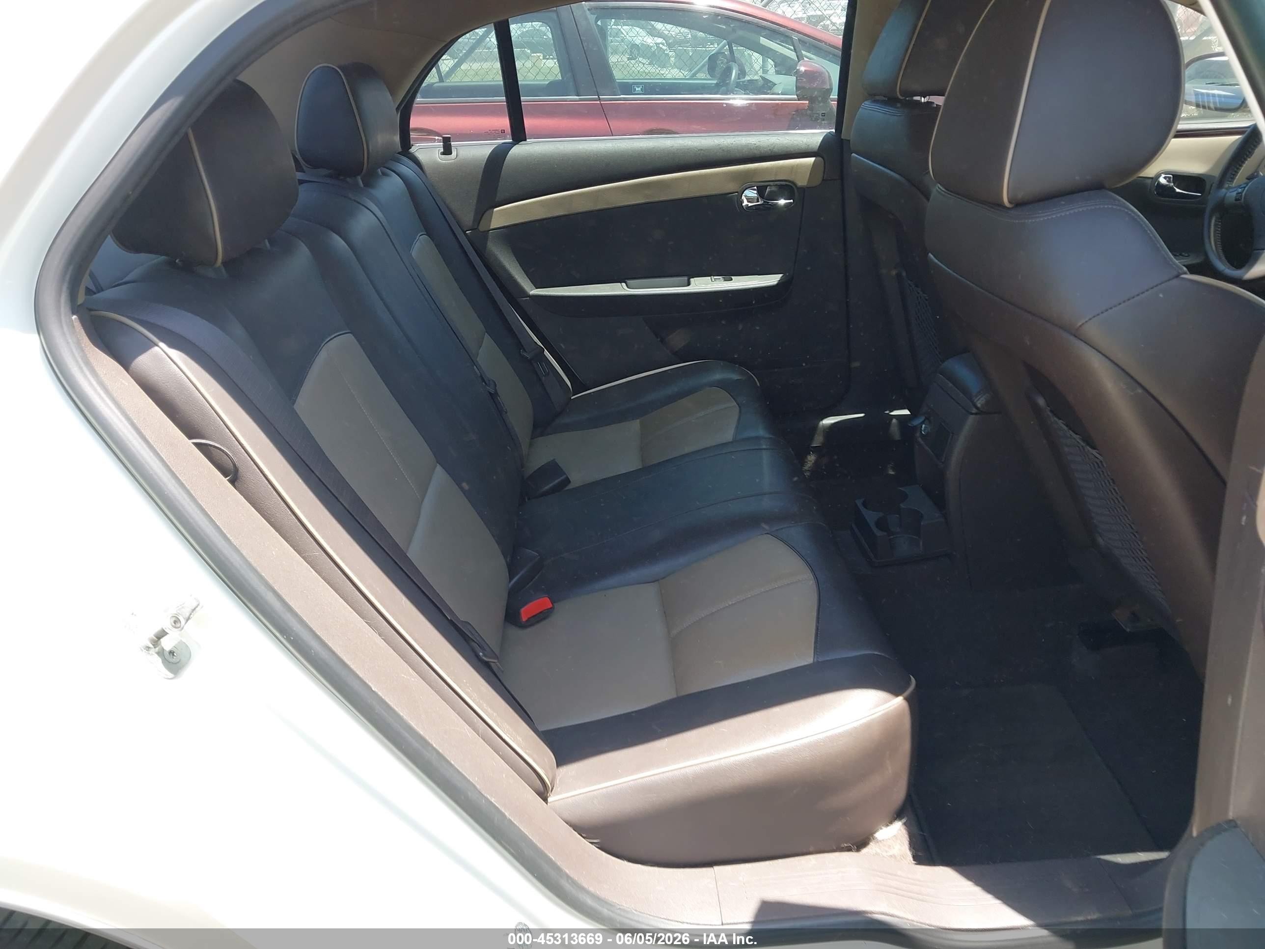 2010 Chevrolet Malibu Ltz White vin: 1G1ZE5EB6AF265996