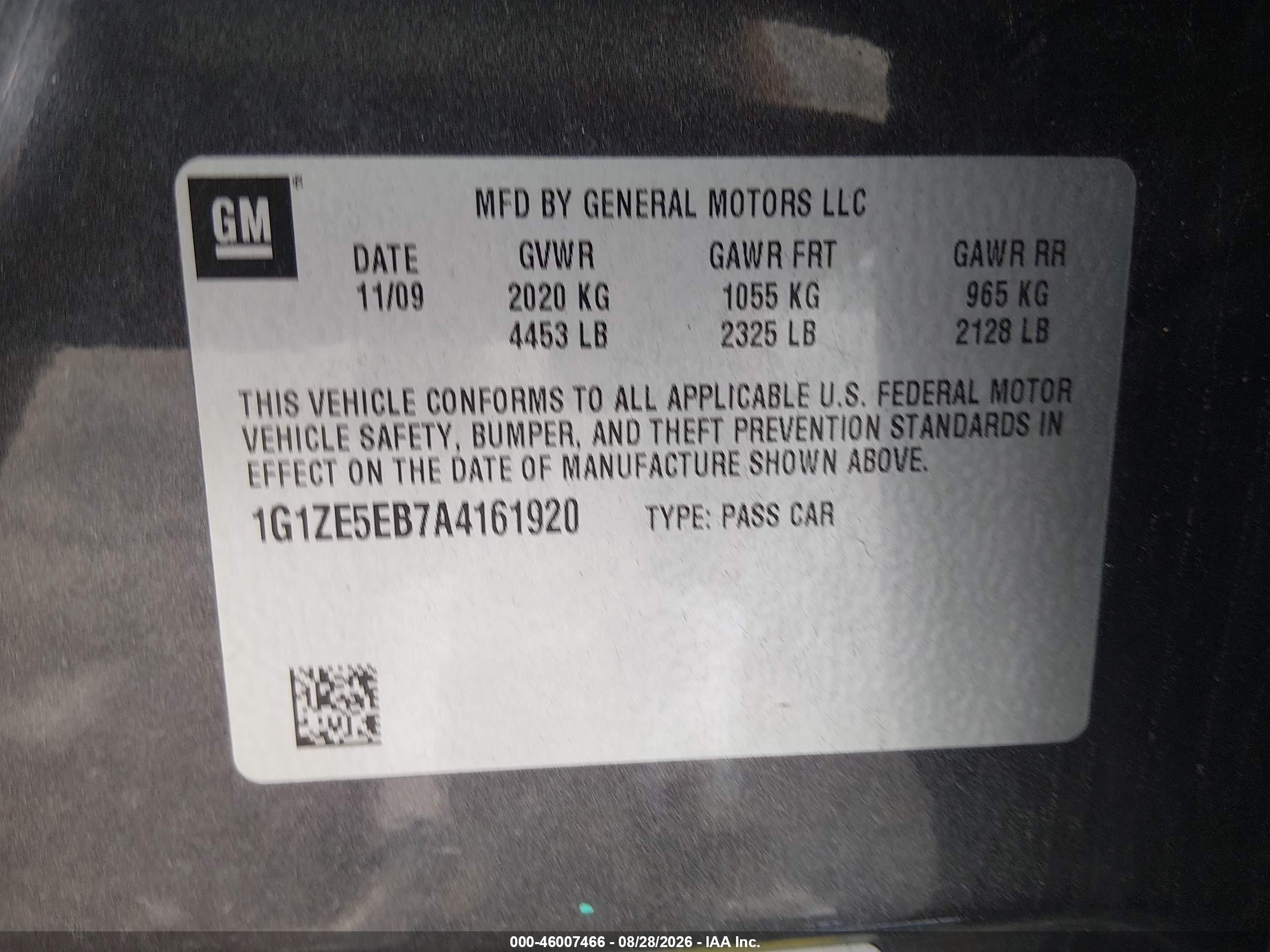 2010 Chevrolet Malibu Ltz Gray vin: 1G1ZE5EB7A4161920