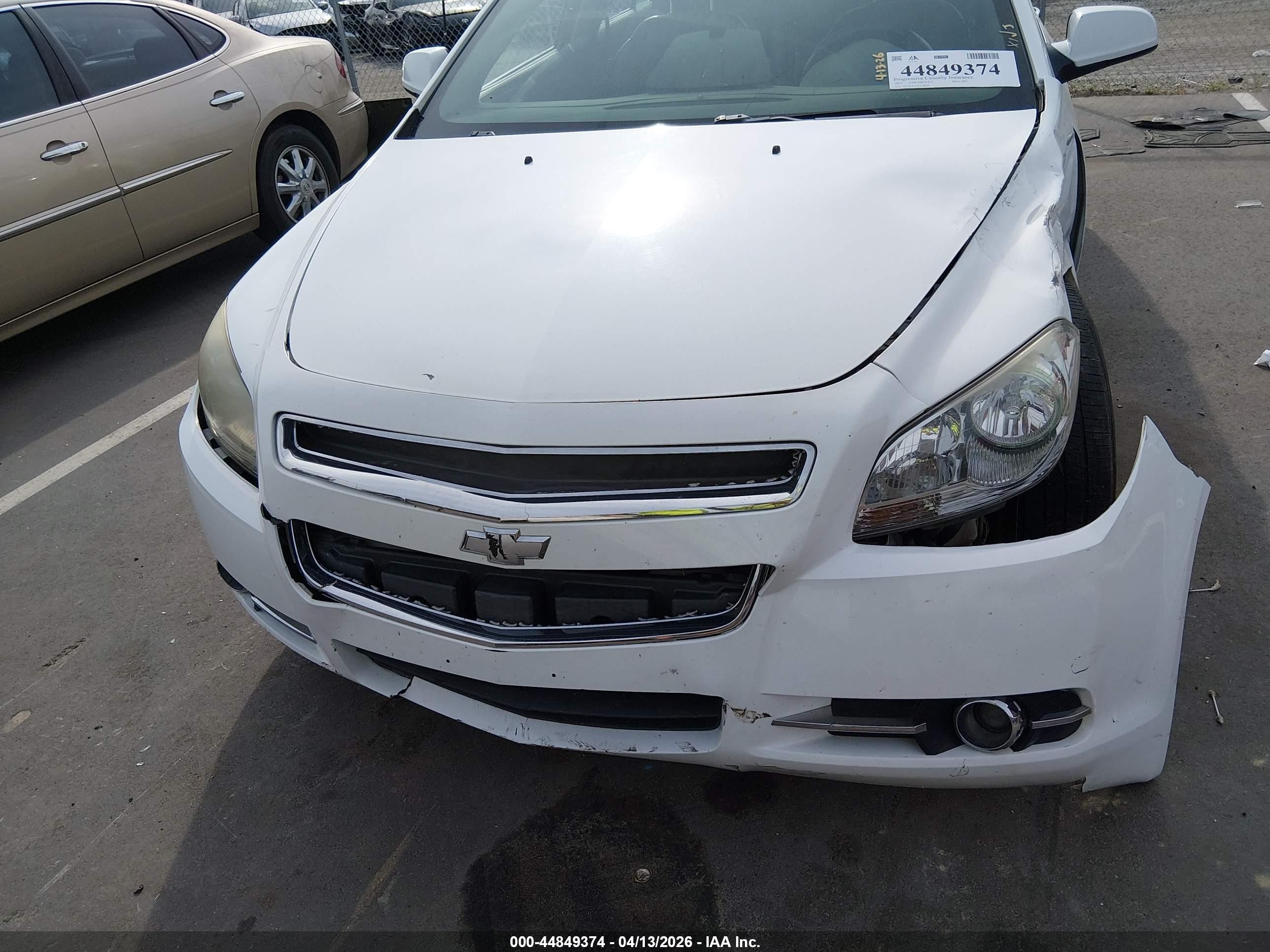 2012 Chevrolet Malibu 1lz White vin: 1G1ZE5EU7CF264005