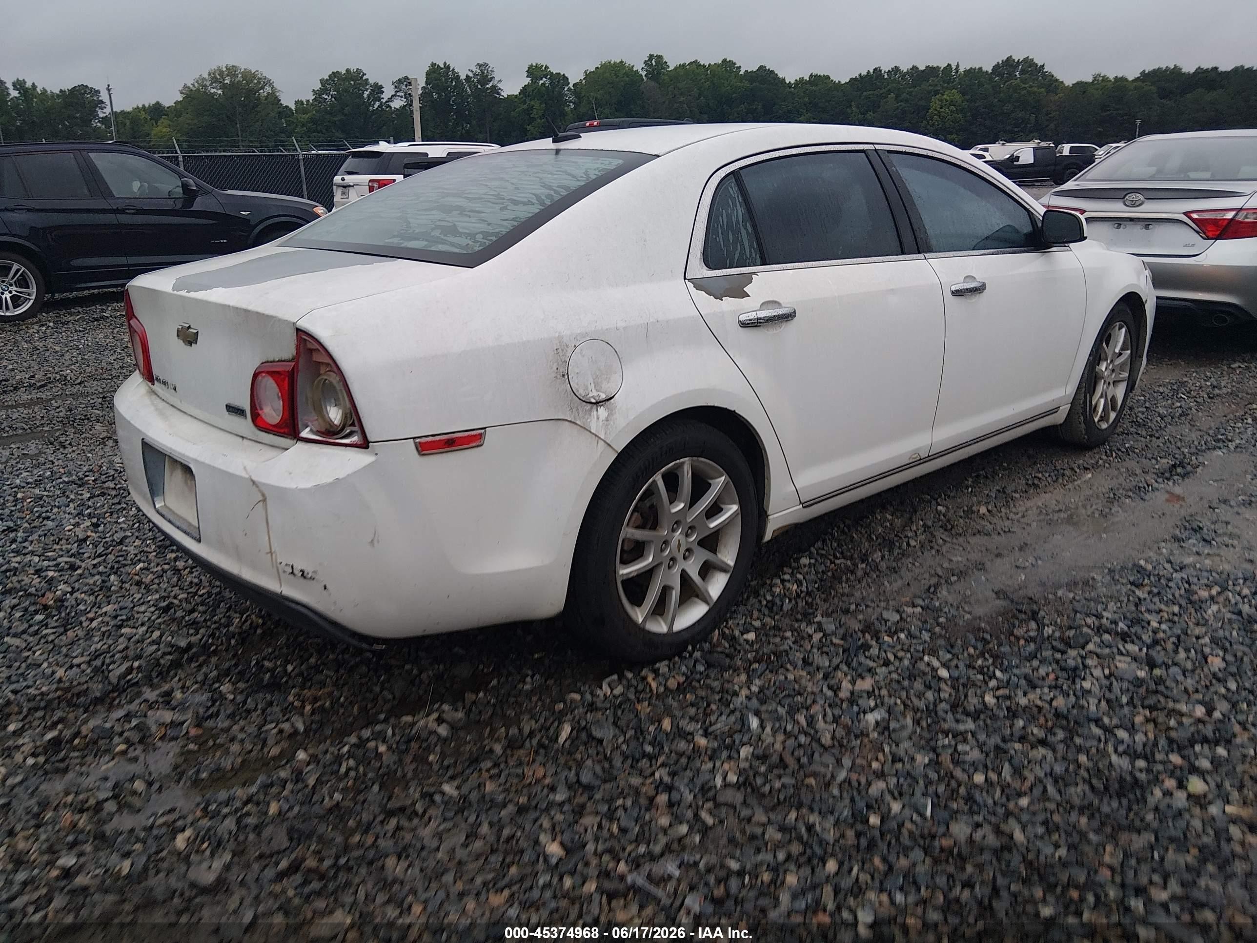2011 Chevrolet Malibu Ltz White vin: 1G1ZE5EU8BF367111