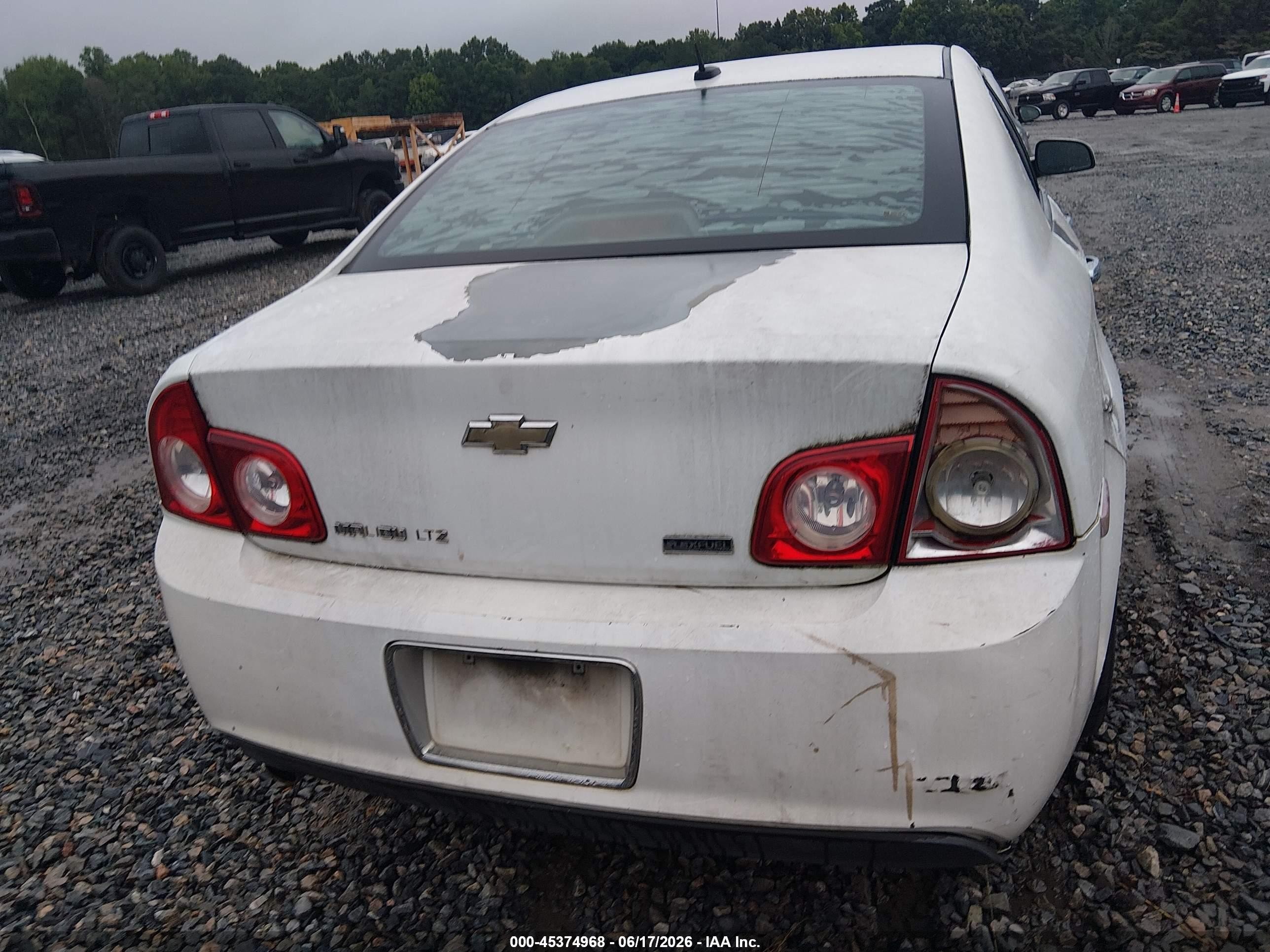 2011 Chevrolet Malibu Ltz White vin: 1G1ZE5EU8BF367111
