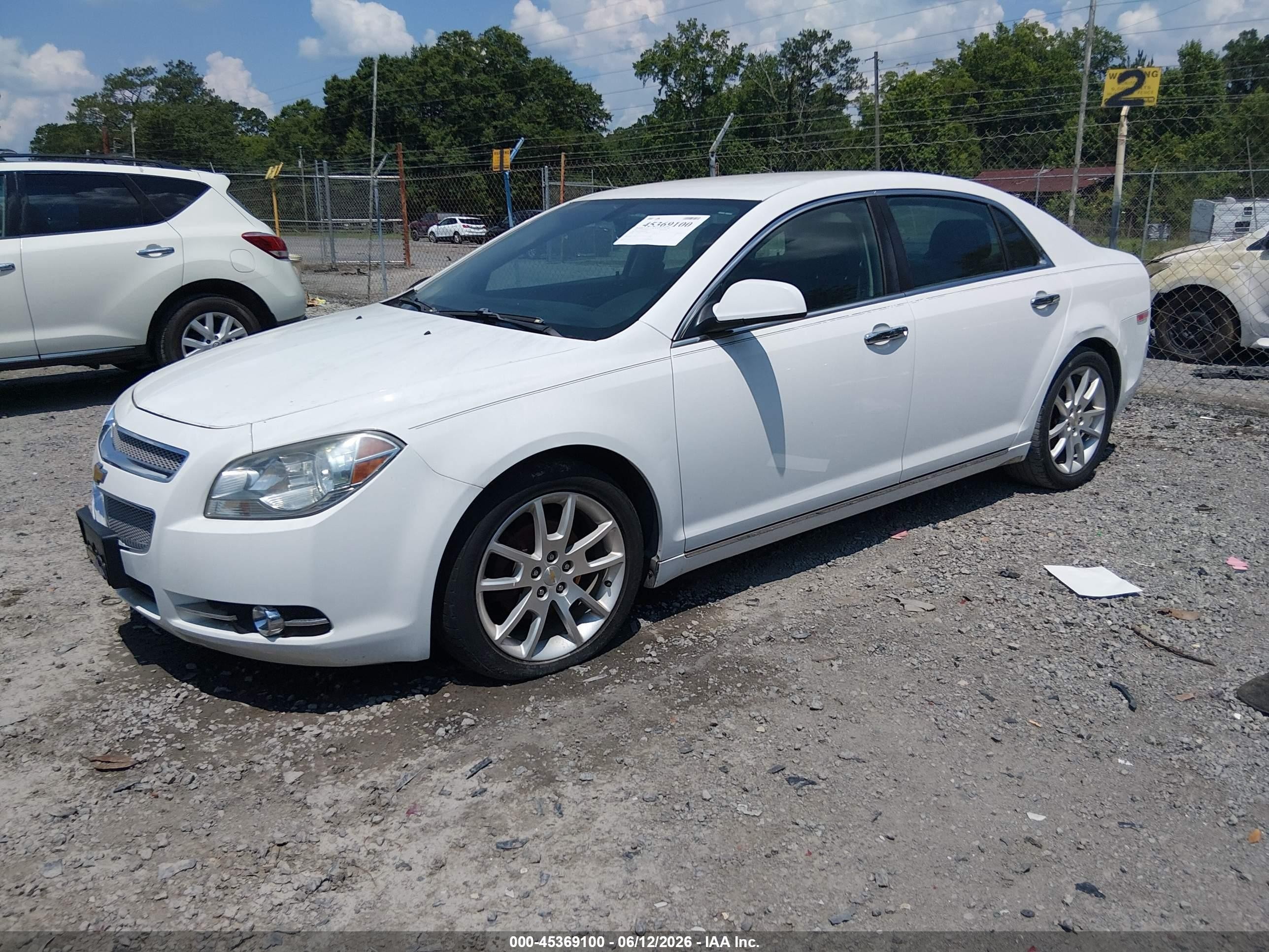 2011 Chevrolet Malibu Ltz White vin: 1G1ZE5EU9BF336014