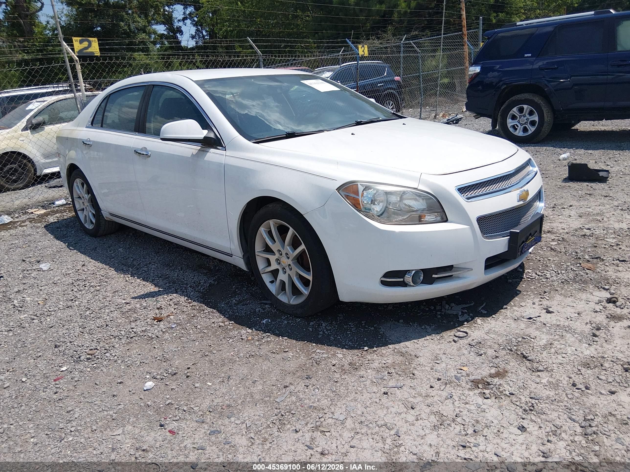 2011 Chevrolet Malibu Ltz White vin: 1G1ZE5EU9BF336014