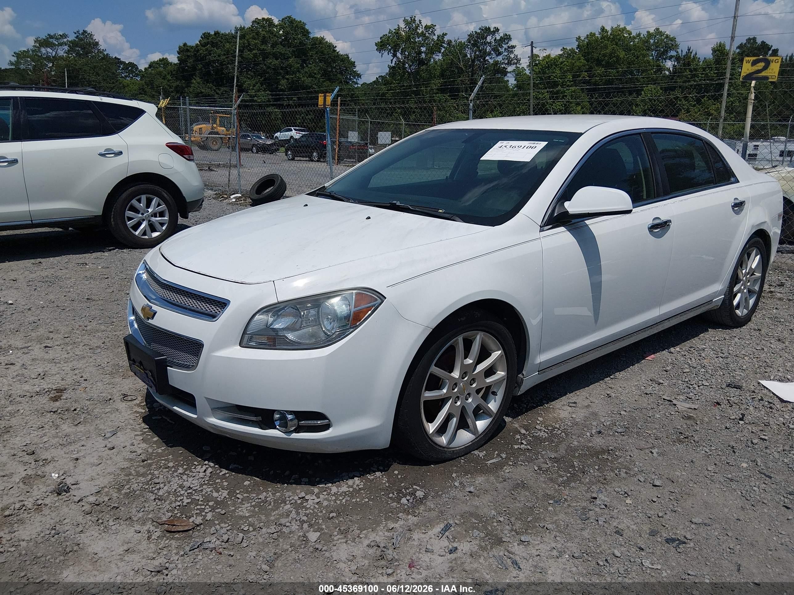 2011 Chevrolet Malibu Ltz White vin: 1G1ZE5EU9BF336014
