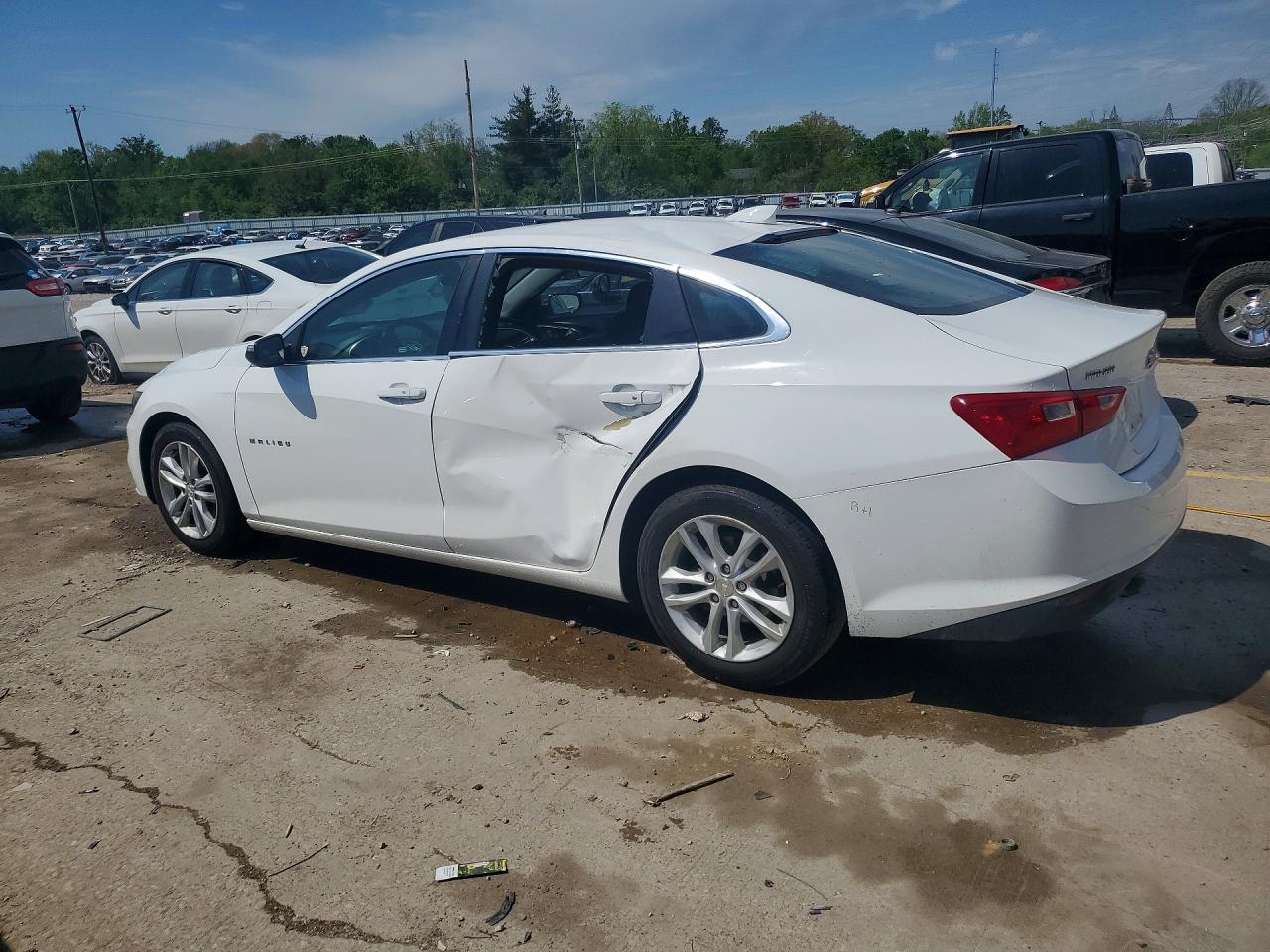 2017 Chevrolet Malibu Lt White vin: 1G1ZE5ST0HF177968