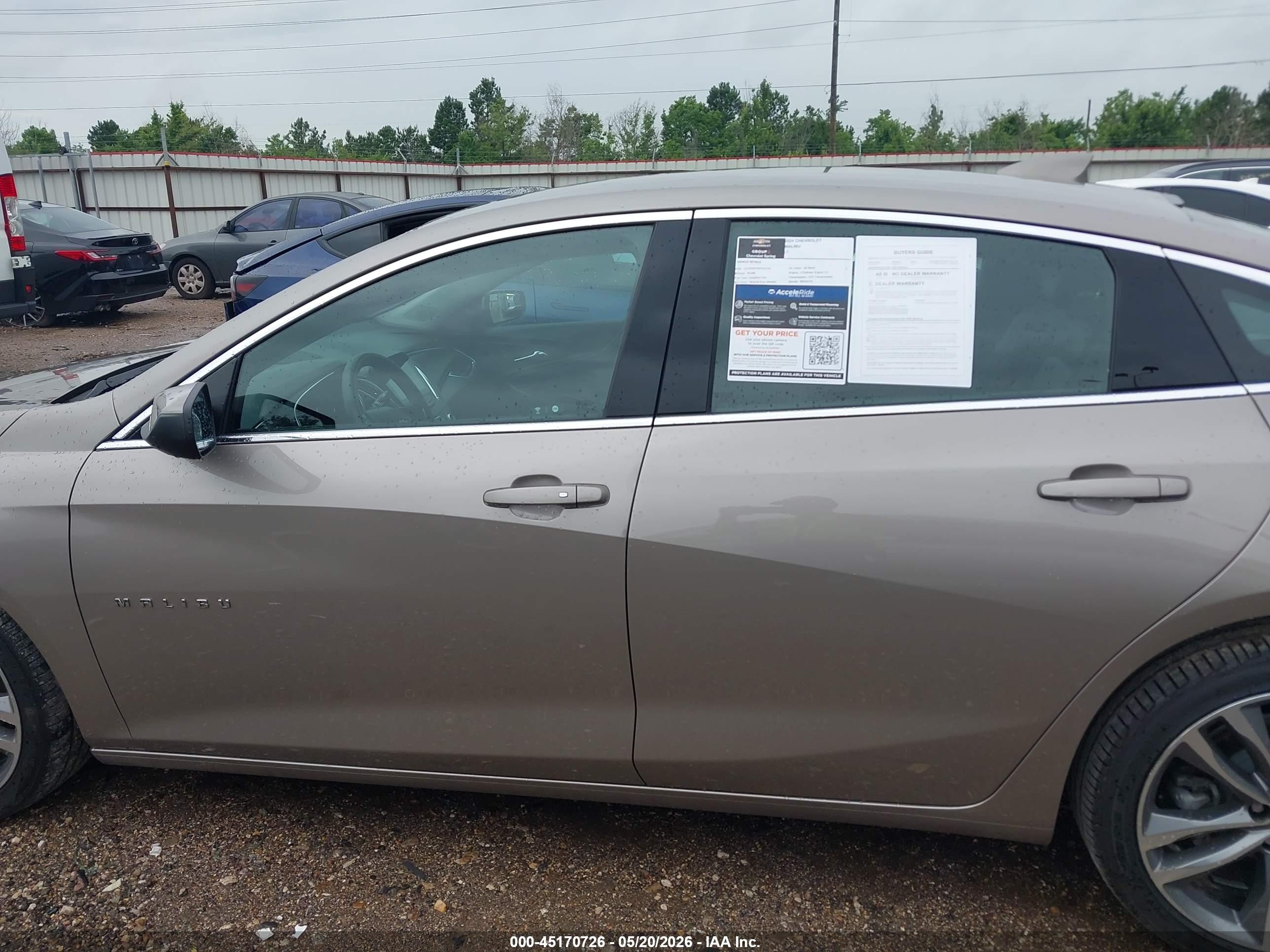 2024 Chevrolet Malibu Fwd 2lt Beige vin: 1G1ZE5ST0RF224143