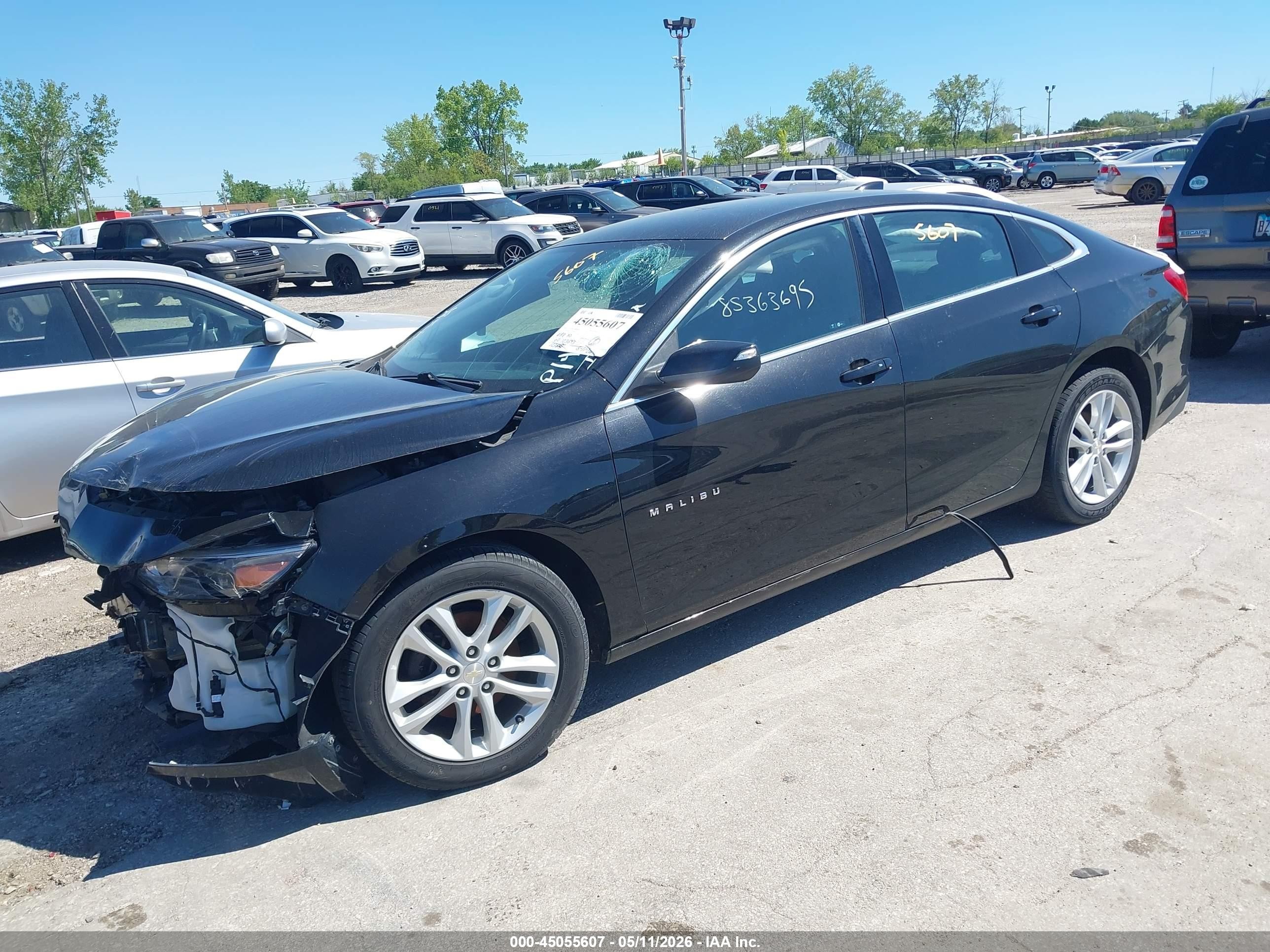 2016 Chevrolet Malibu 1lt Black vin: 1G1ZE5ST2GF186637
