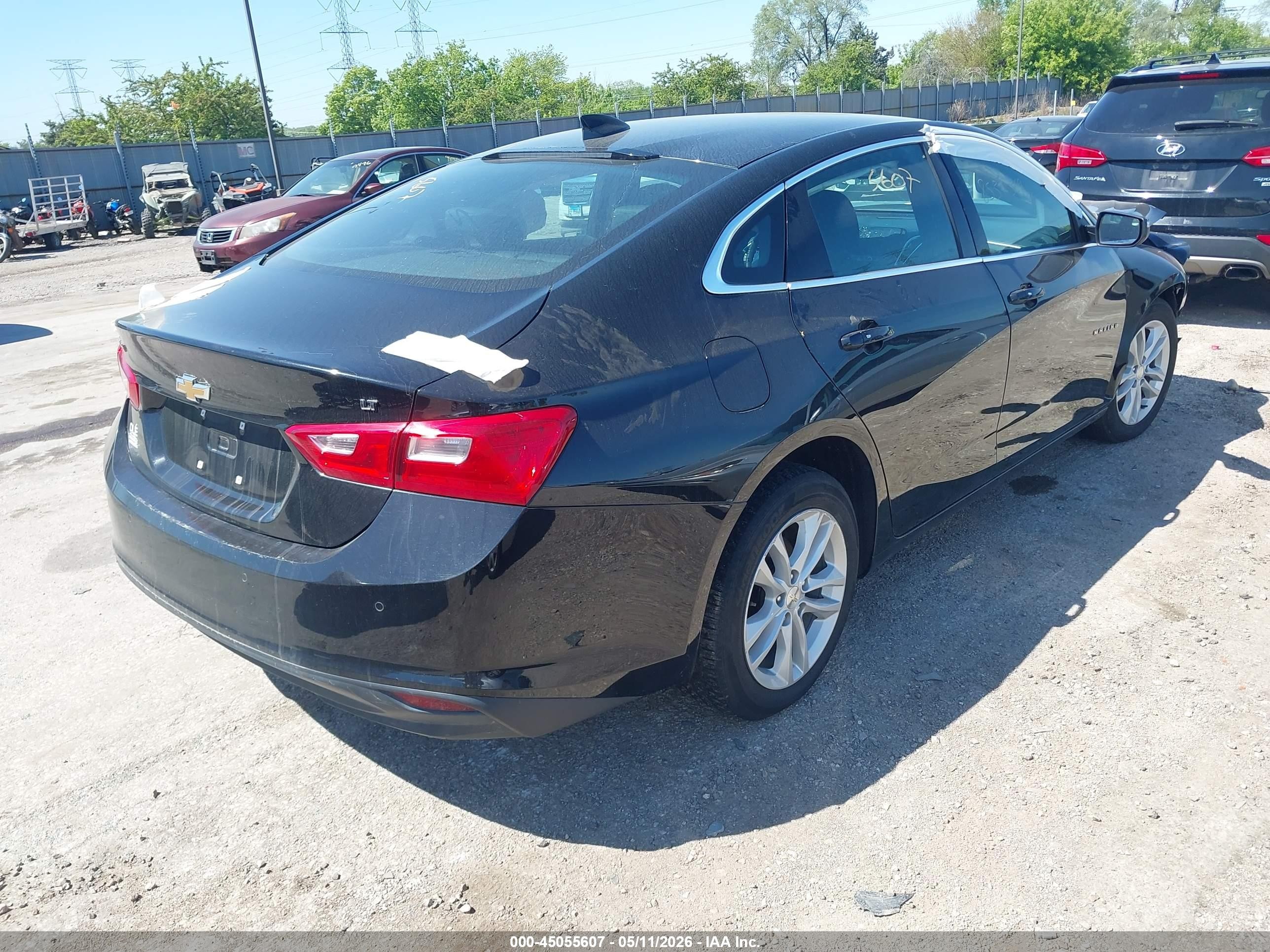2016 Chevrolet Malibu 1lt Black vin: 1G1ZE5ST2GF186637