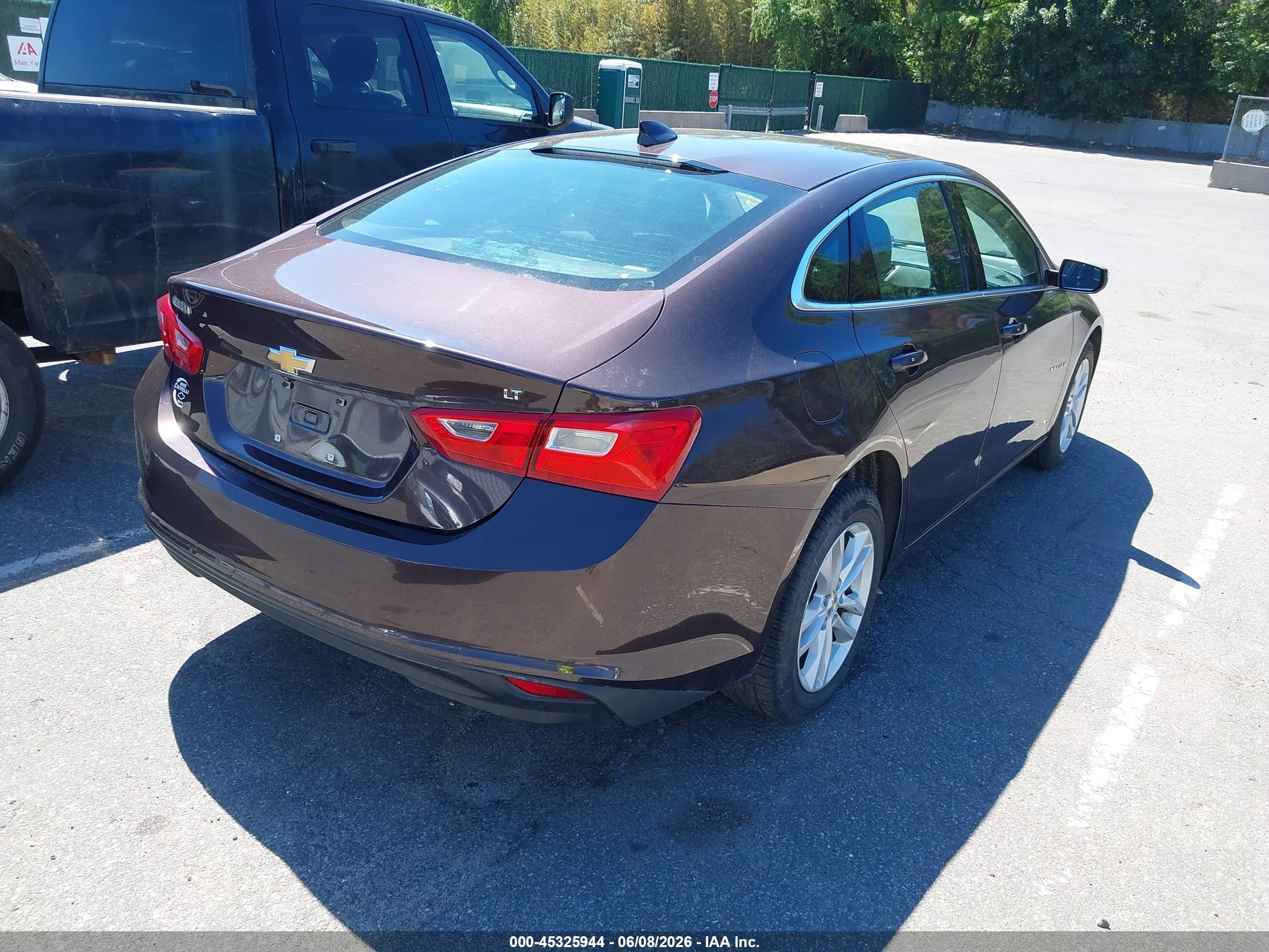 2016 Chevrolet Malibu 1lt Purple vin: 1G1ZE5ST2GF187982