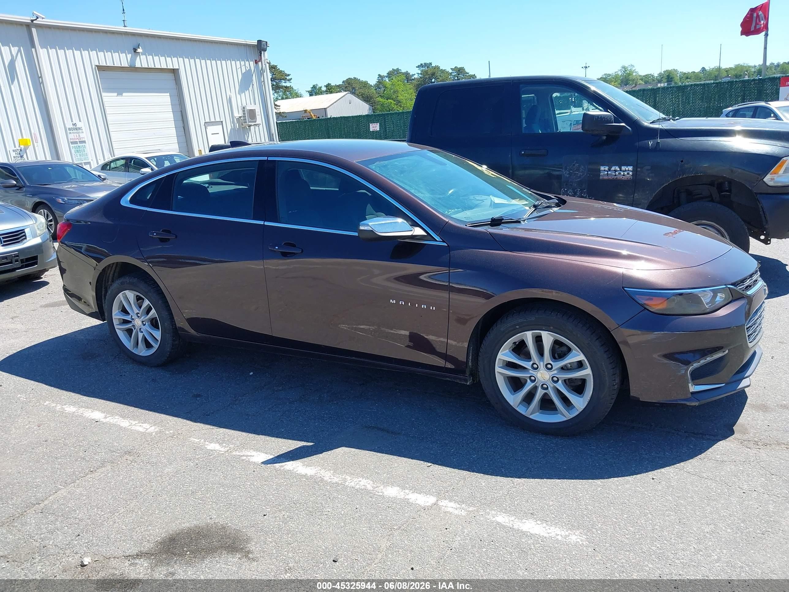 2016 Chevrolet Malibu 1lt Purple vin: 1G1ZE5ST2GF187982