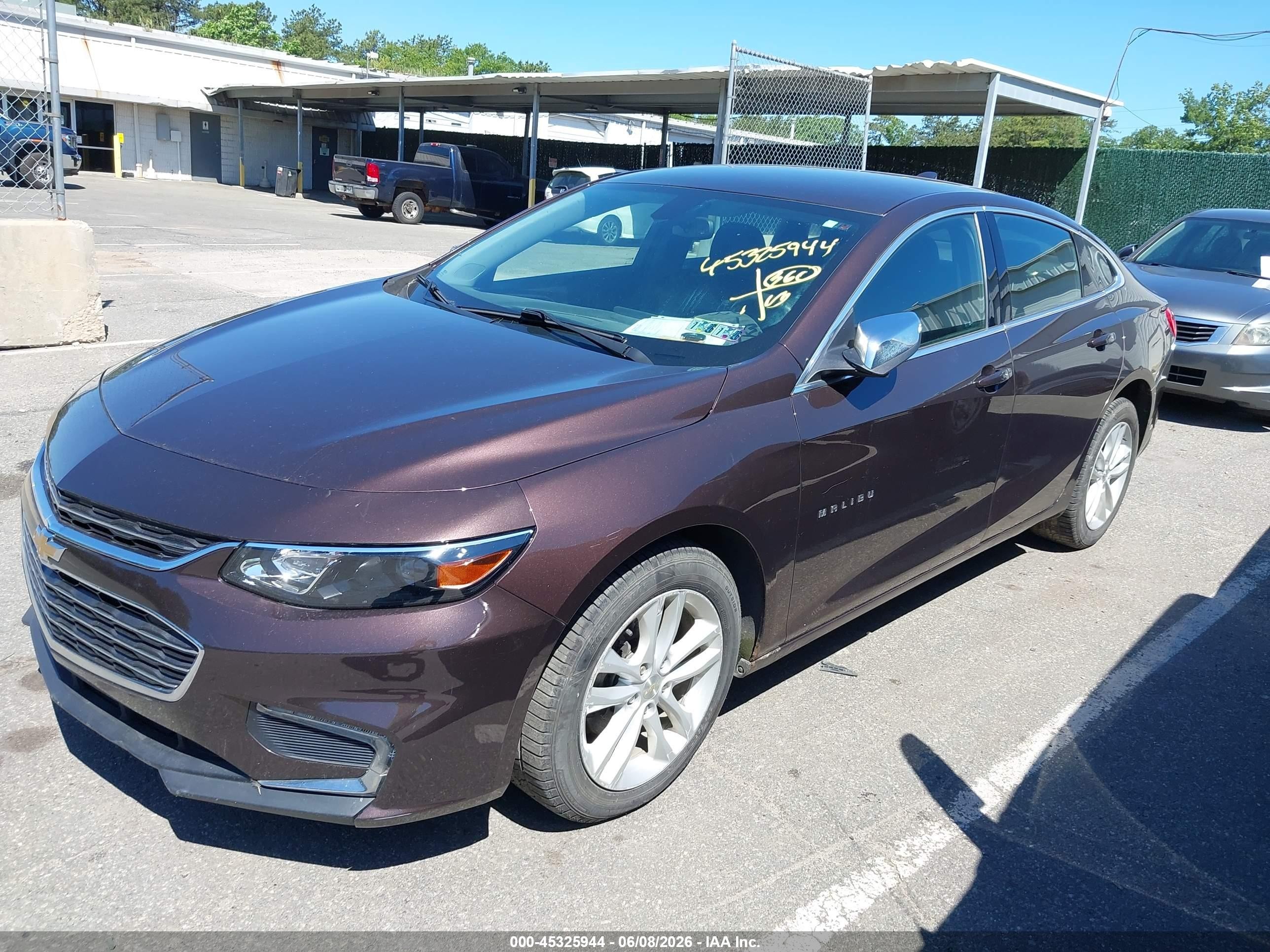 2016 Chevrolet Malibu 1lt Purple vin: 1G1ZE5ST2GF187982