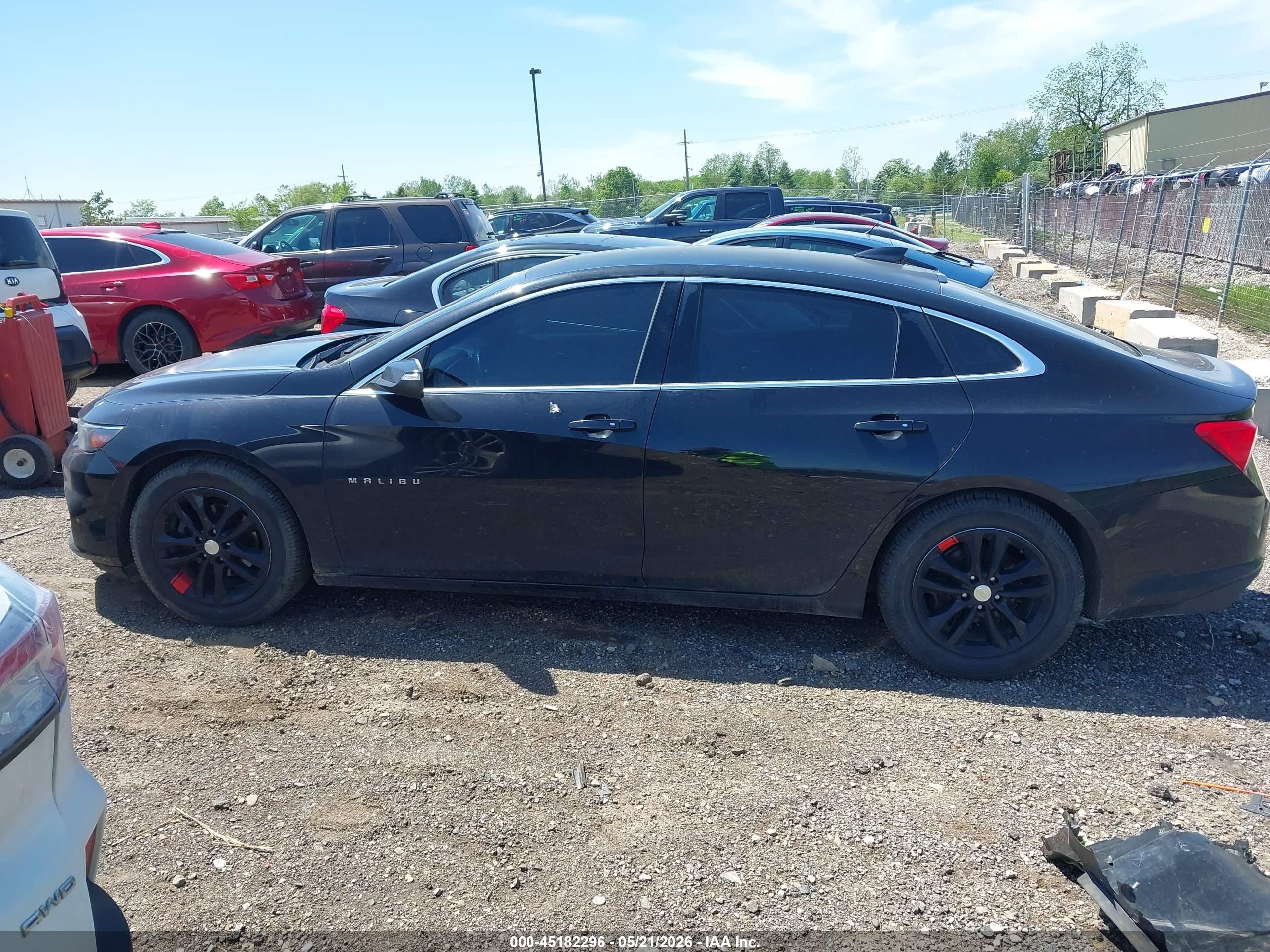 2016 Chevrolet Malibu 1lt Черный vin: 1G1ZE5ST2GF237358