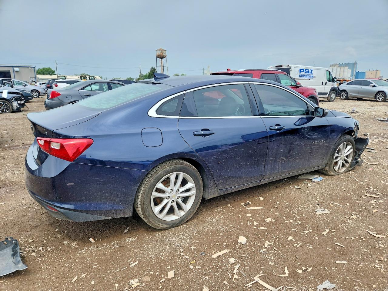 2016 Chevrolet Malibu Lt Синий vin: 1G1ZE5ST2GF343406
