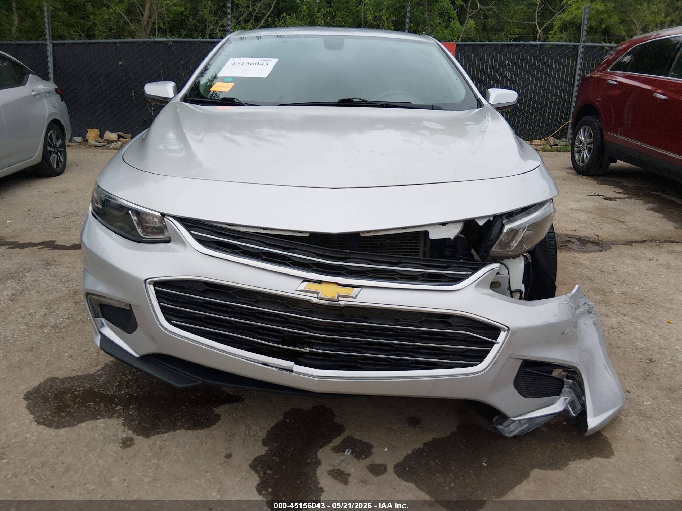 2016 Chevrolet Malibu 1lt Silver vin: 1G1ZE5ST3GF220617
