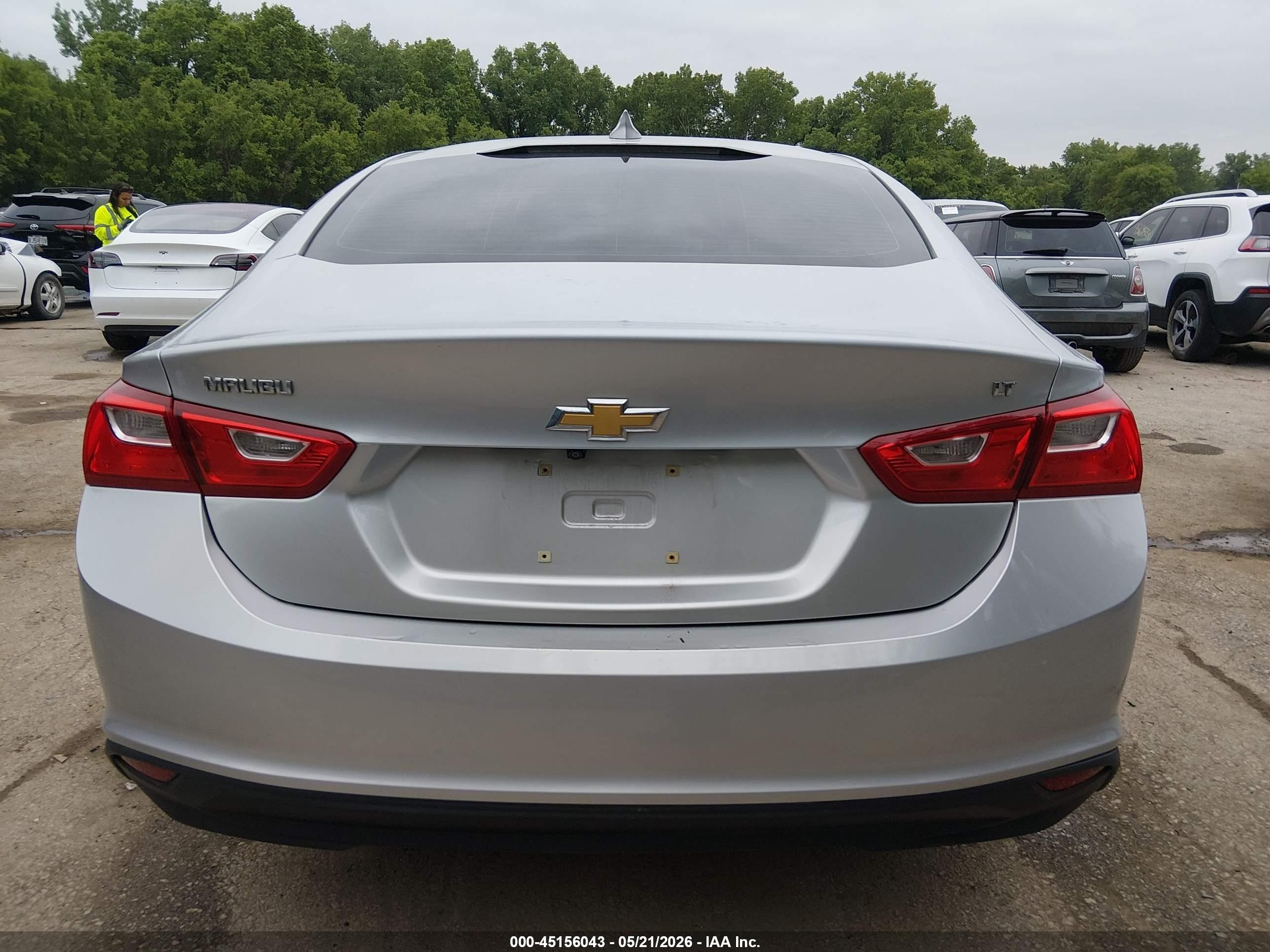2016 Chevrolet Malibu 1lt Silver vin: 1G1ZE5ST3GF220617