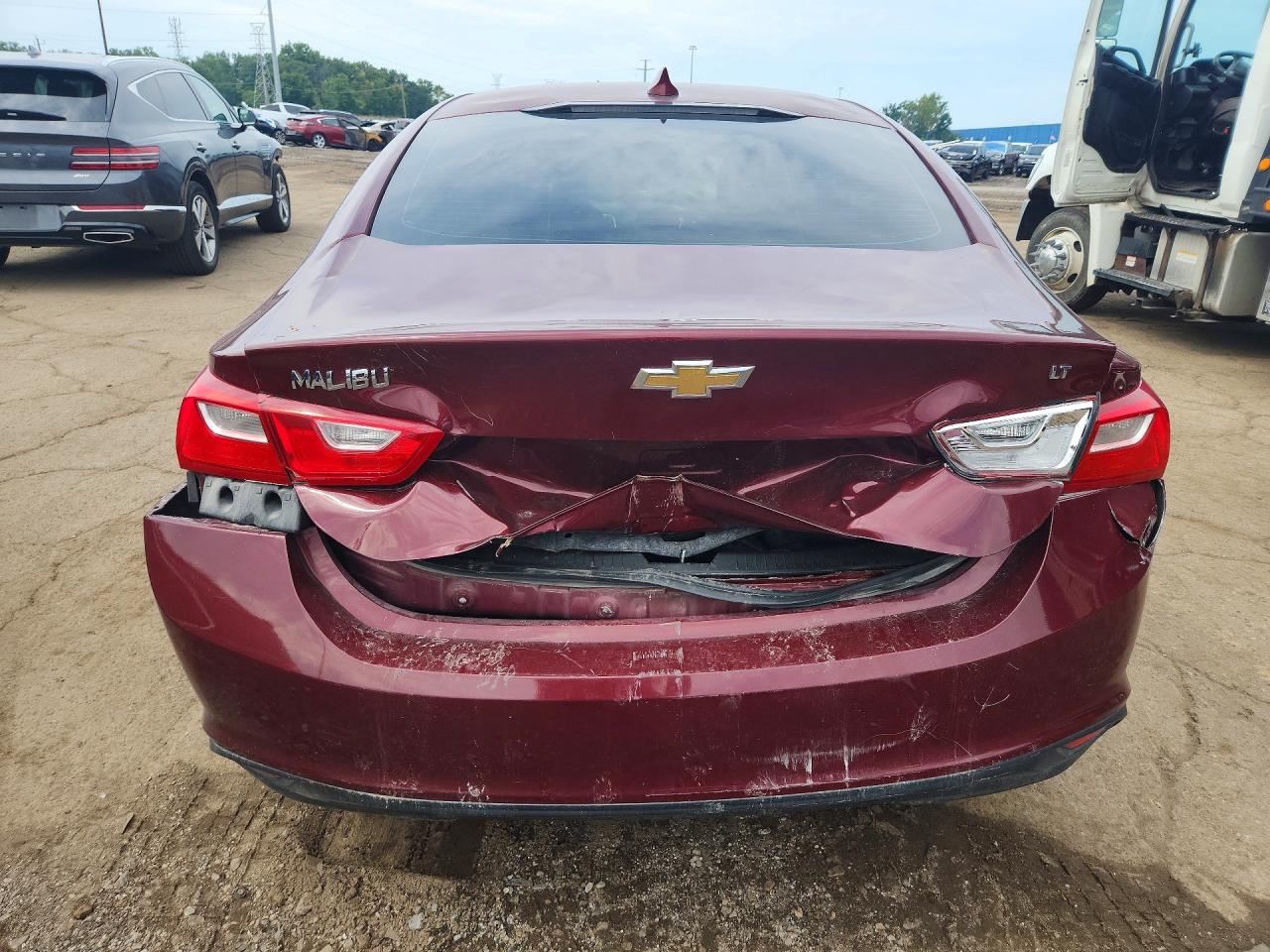 2016 Chevrolet Malibu Lt Burgundy vin: 1G1ZE5ST3GF321303