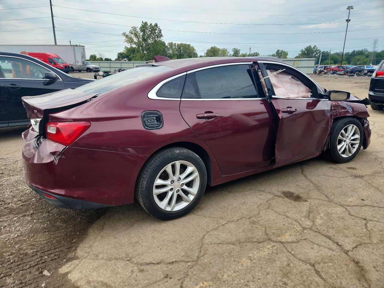 2016 Chevrolet Malibu Lt Burgundy vin: 1G1ZE5ST3GF321303