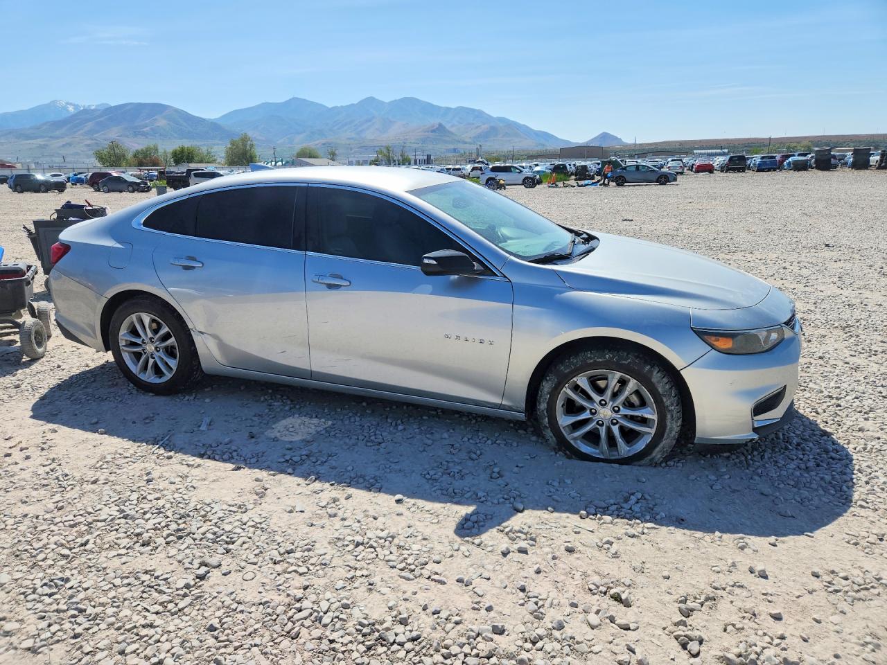 2017 Chevrolet Malibu Lt Silver vin: 1G1ZE5ST3HF114945