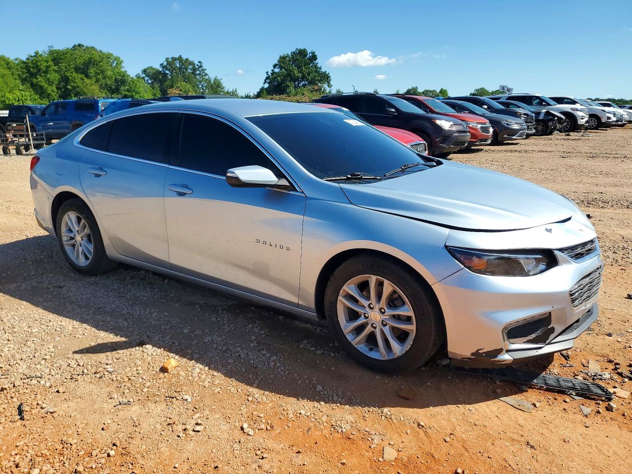 2017 Chevrolet Malibu Lt Синий vin: 1G1ZE5ST3HF176751