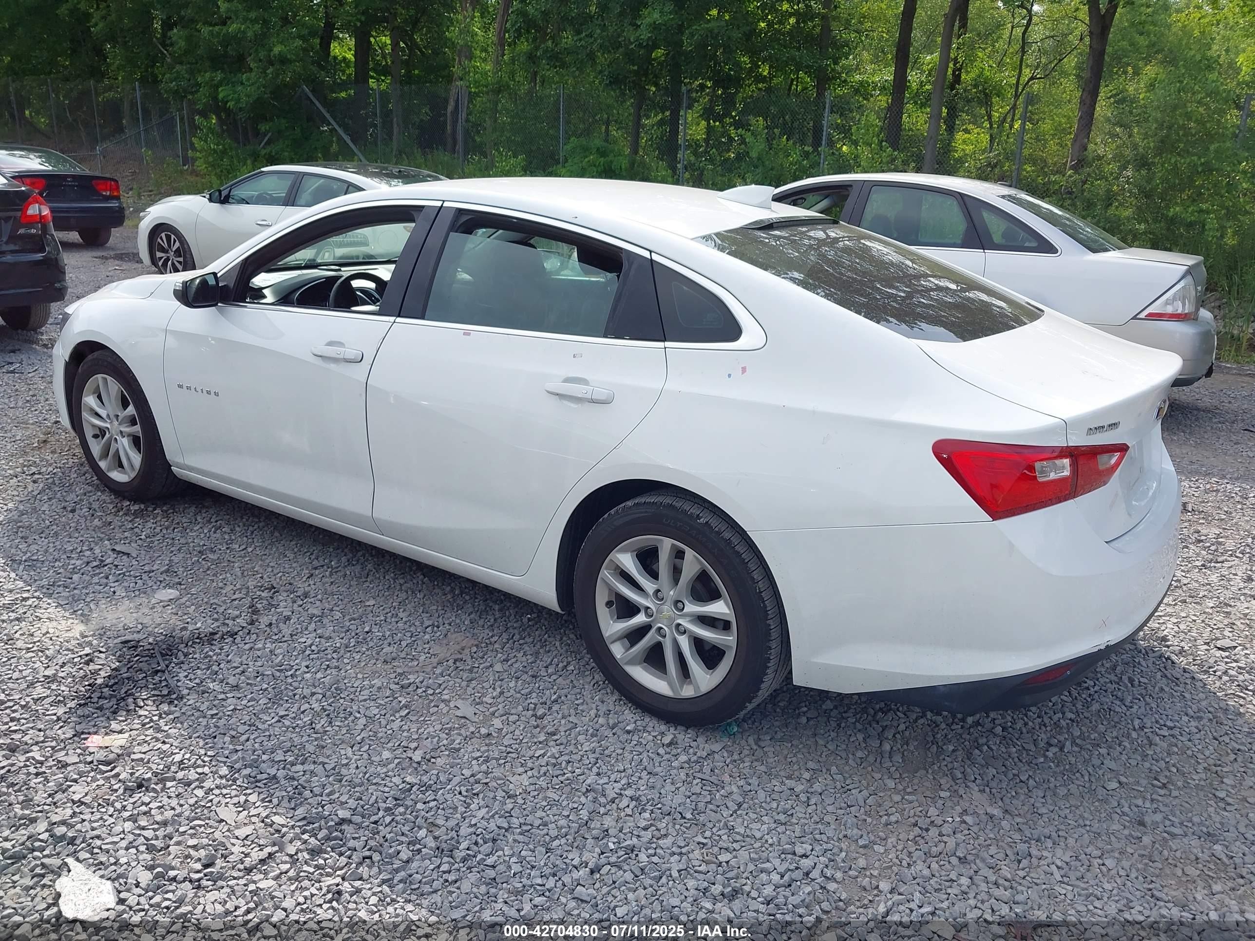 2017 Chevrolet Malibu 1lt White vin: 1G1ZE5ST3HF206525