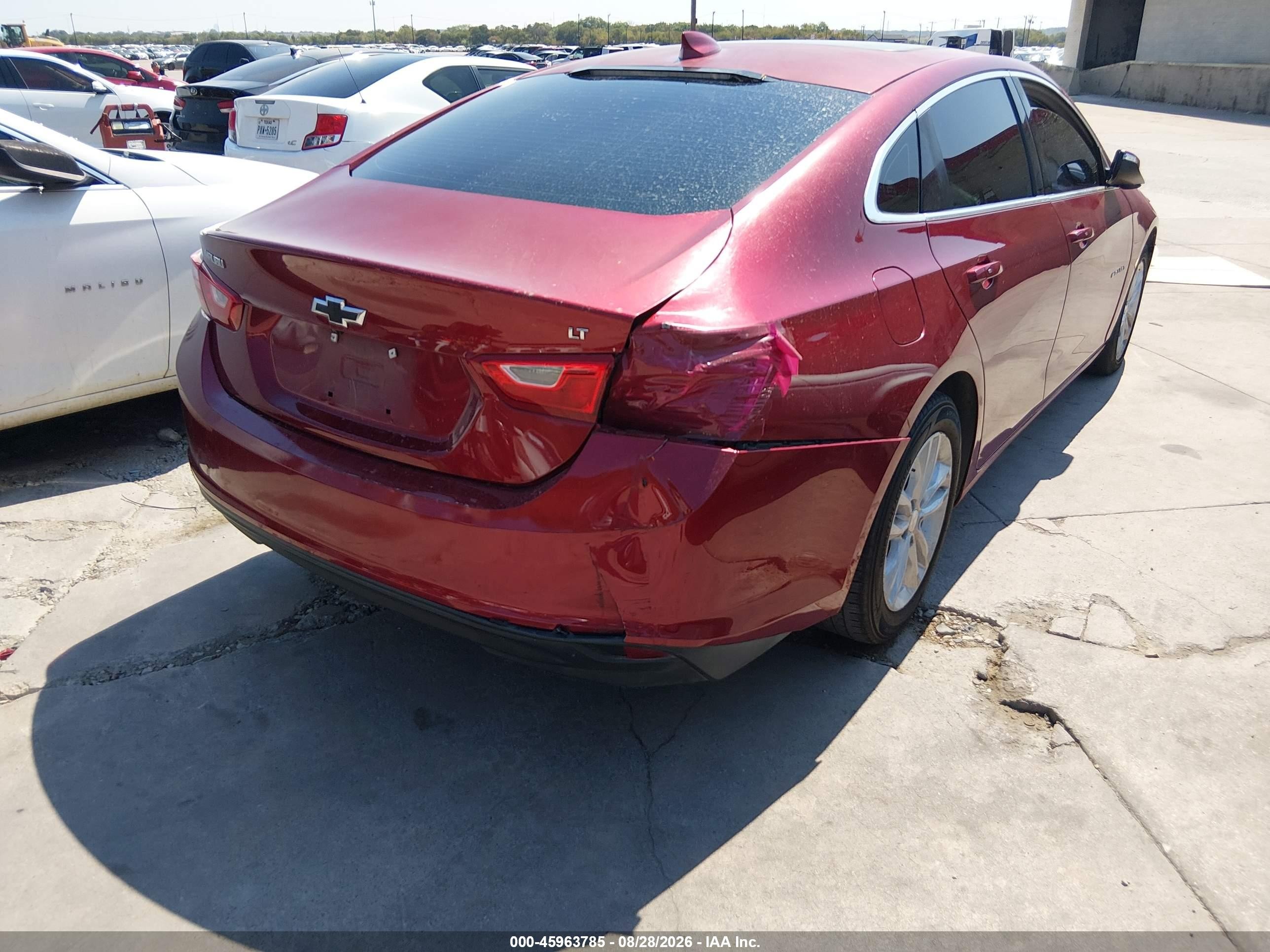 2017 Chevrolet Malibu 1lt Red vin: 1G1ZE5ST3HF222658