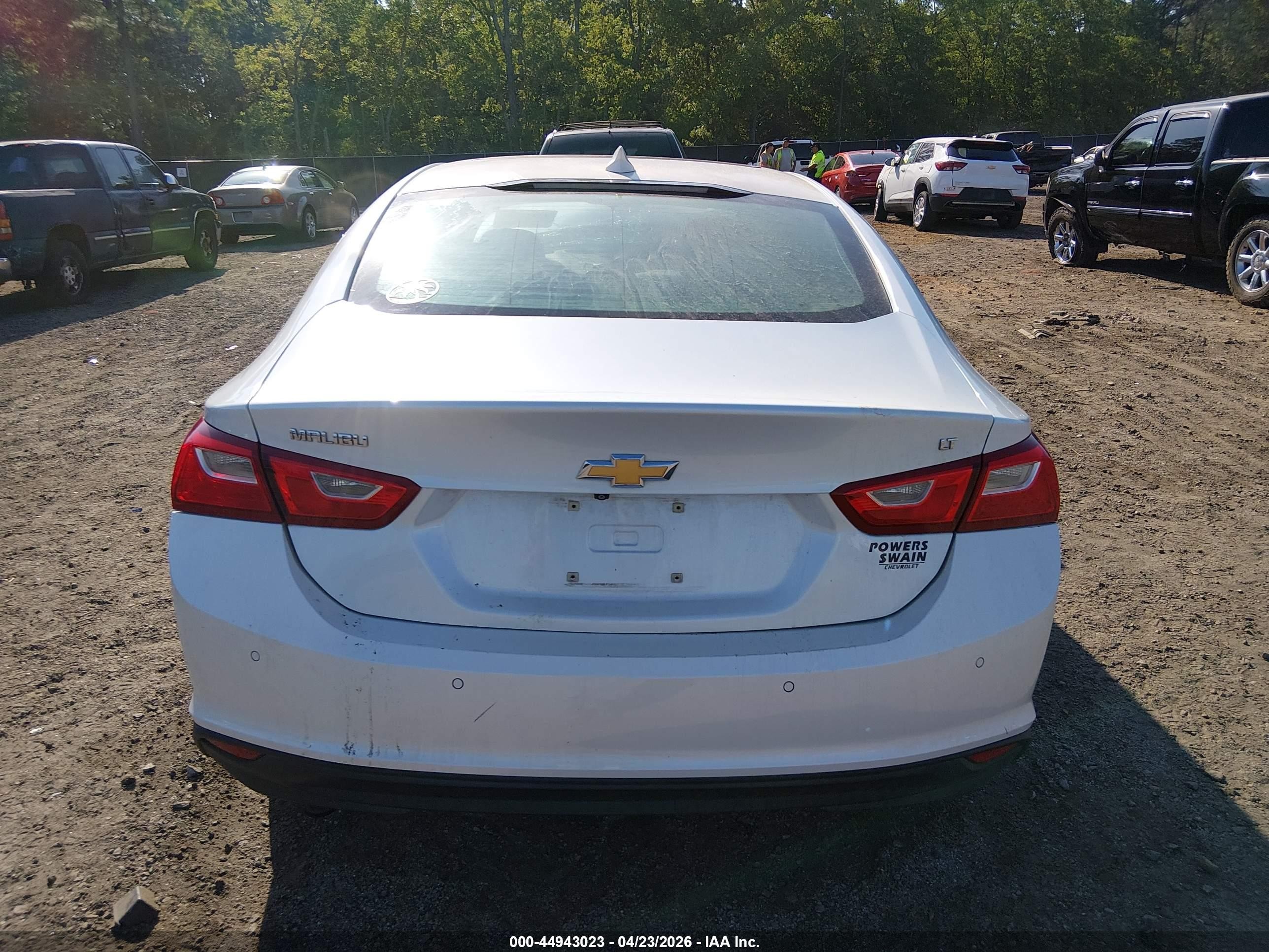 2016 Chevrolet Malibu 1lt White vin: 1G1ZE5ST4GF221033
