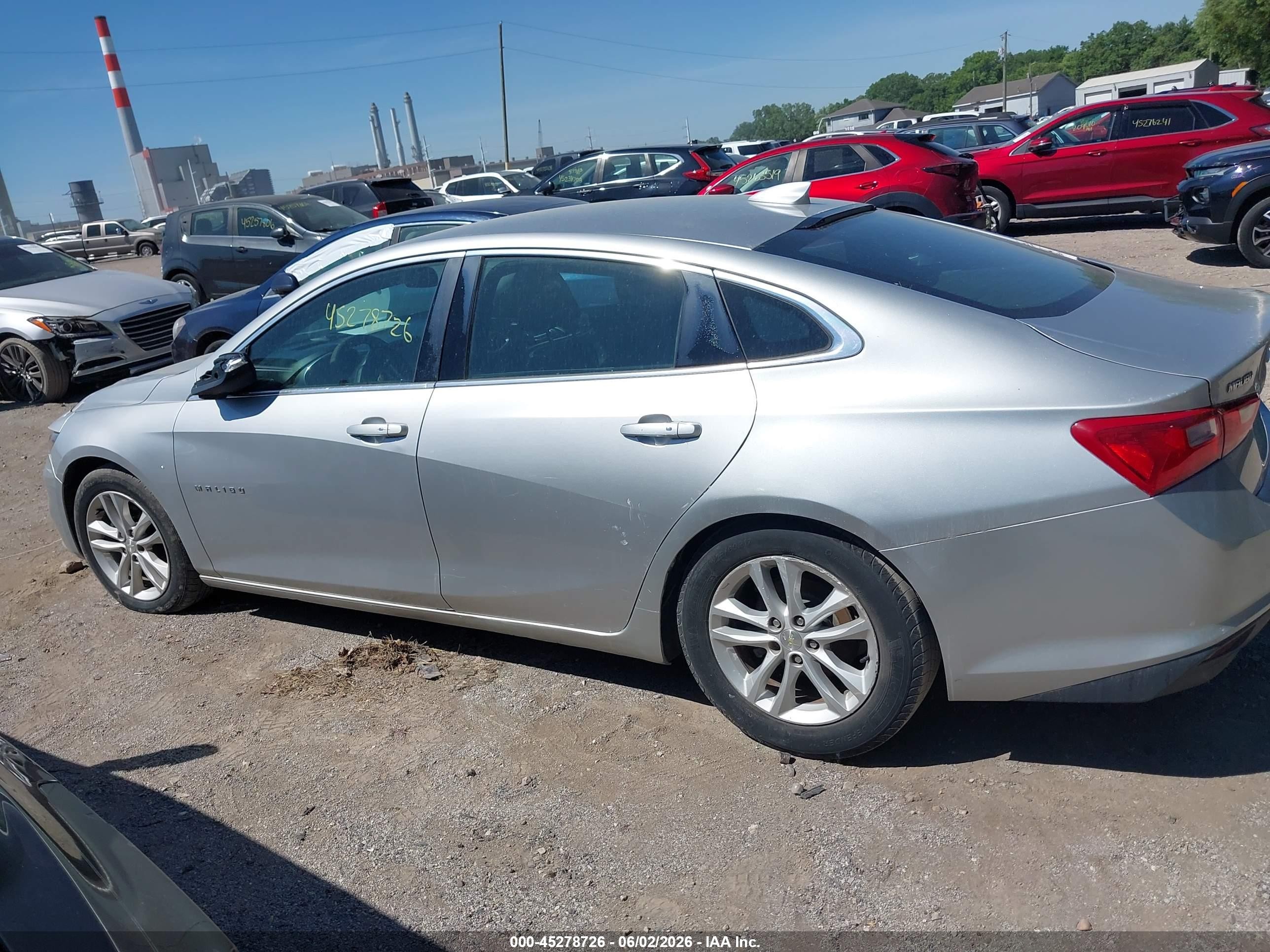 2016 Chevrolet Malibu 1lt Silver vin: 1G1ZE5ST4GF306180