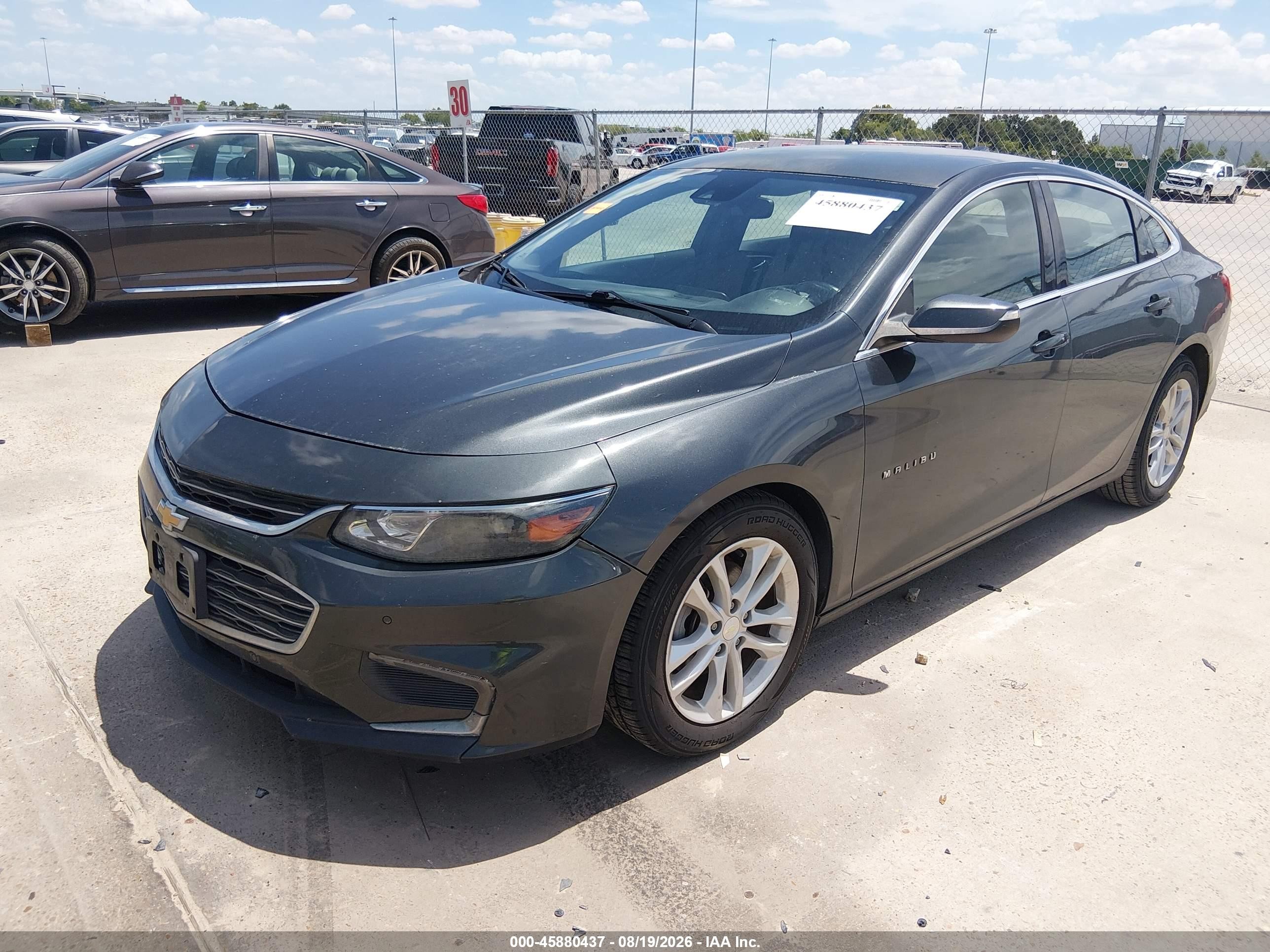 2017 Chevrolet Malibu 1lt Gray vin: 1G1ZE5ST4HF170831