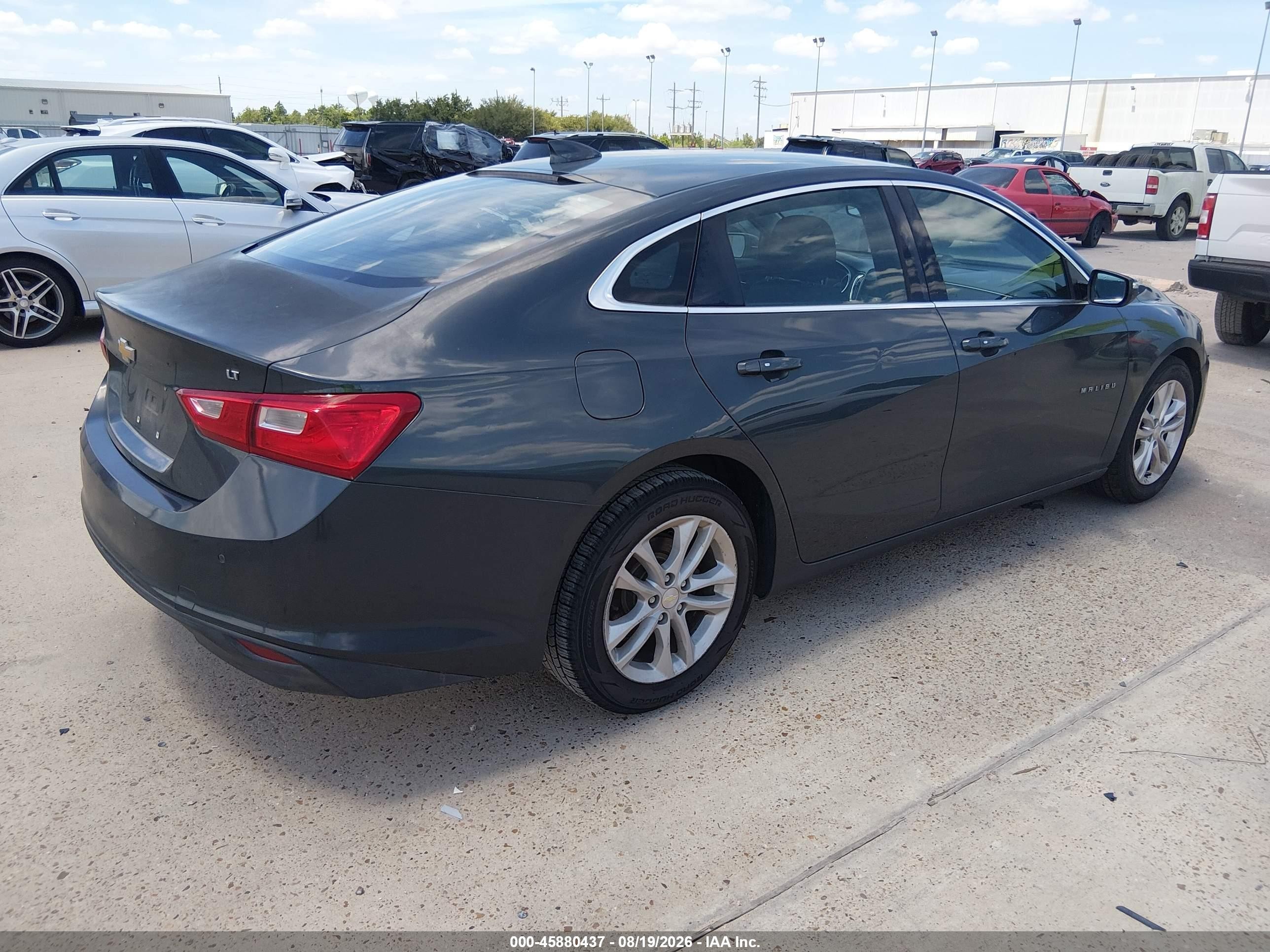2017 Chevrolet Malibu 1lt Gray vin: 1G1ZE5ST4HF170831
