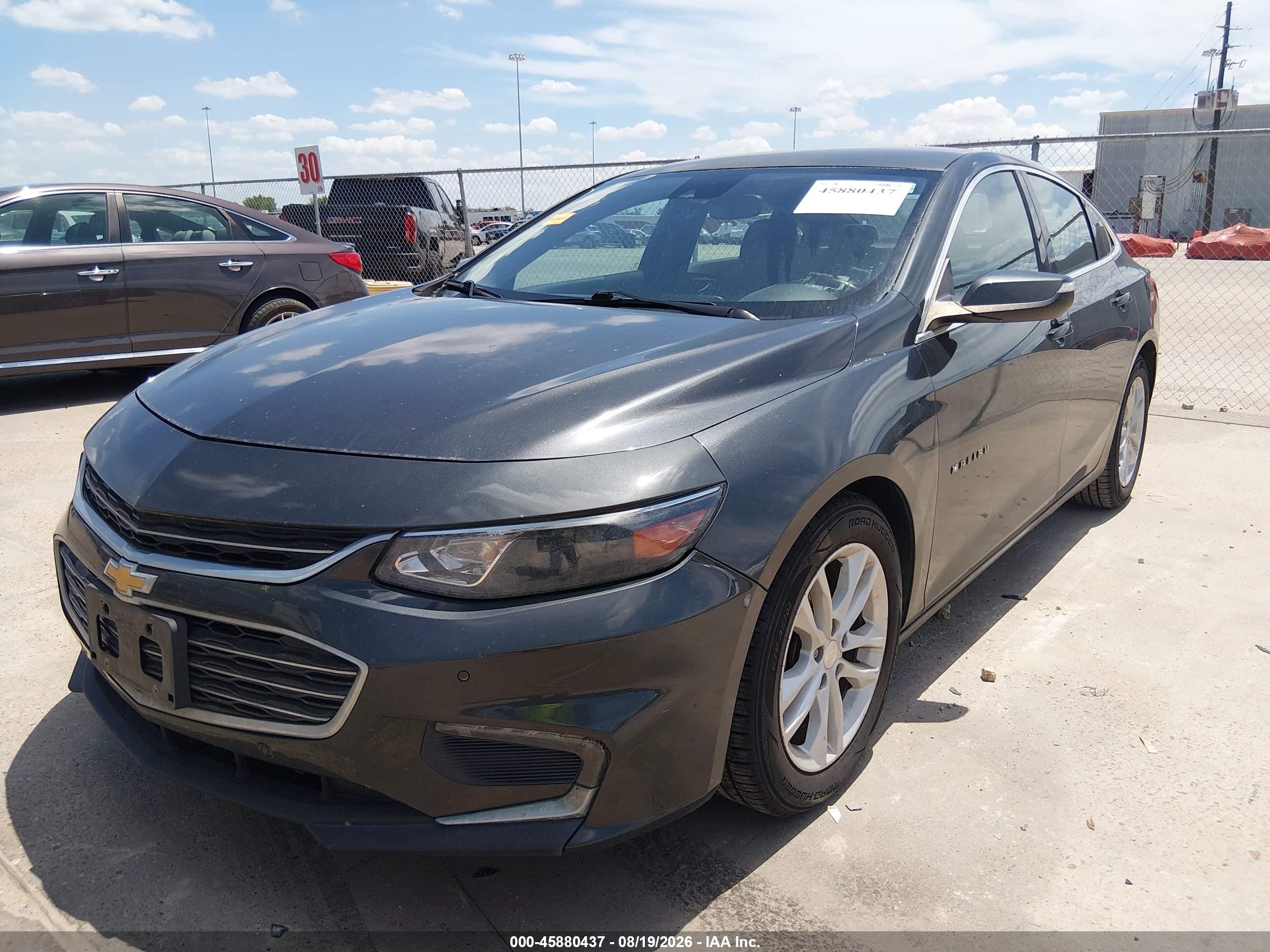 2017 Chevrolet Malibu 1lt Gray vin: 1G1ZE5ST4HF170831