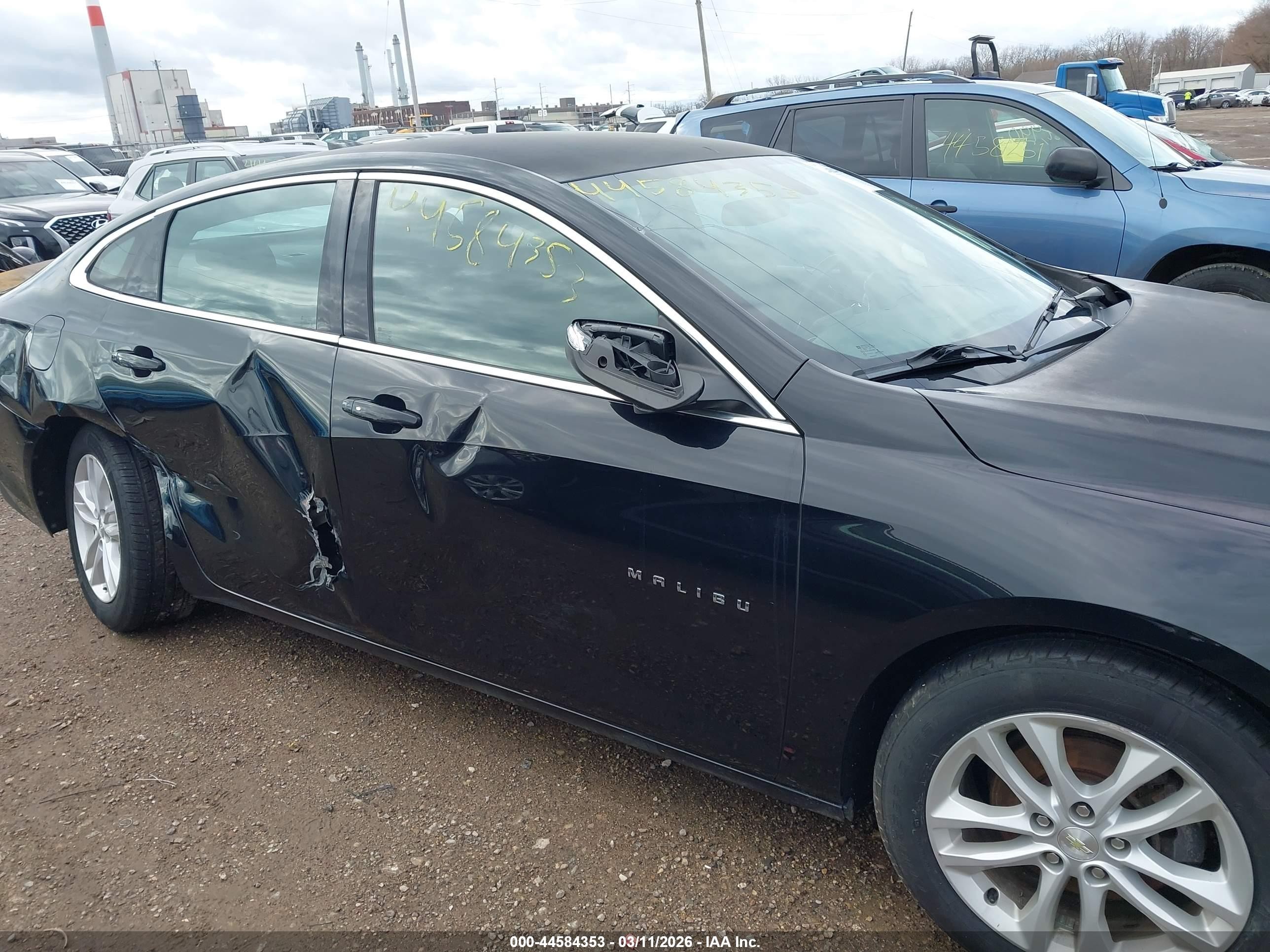 2016 Chevrolet Malibu 1lt Черный vin: 1G1ZE5ST5GF241808