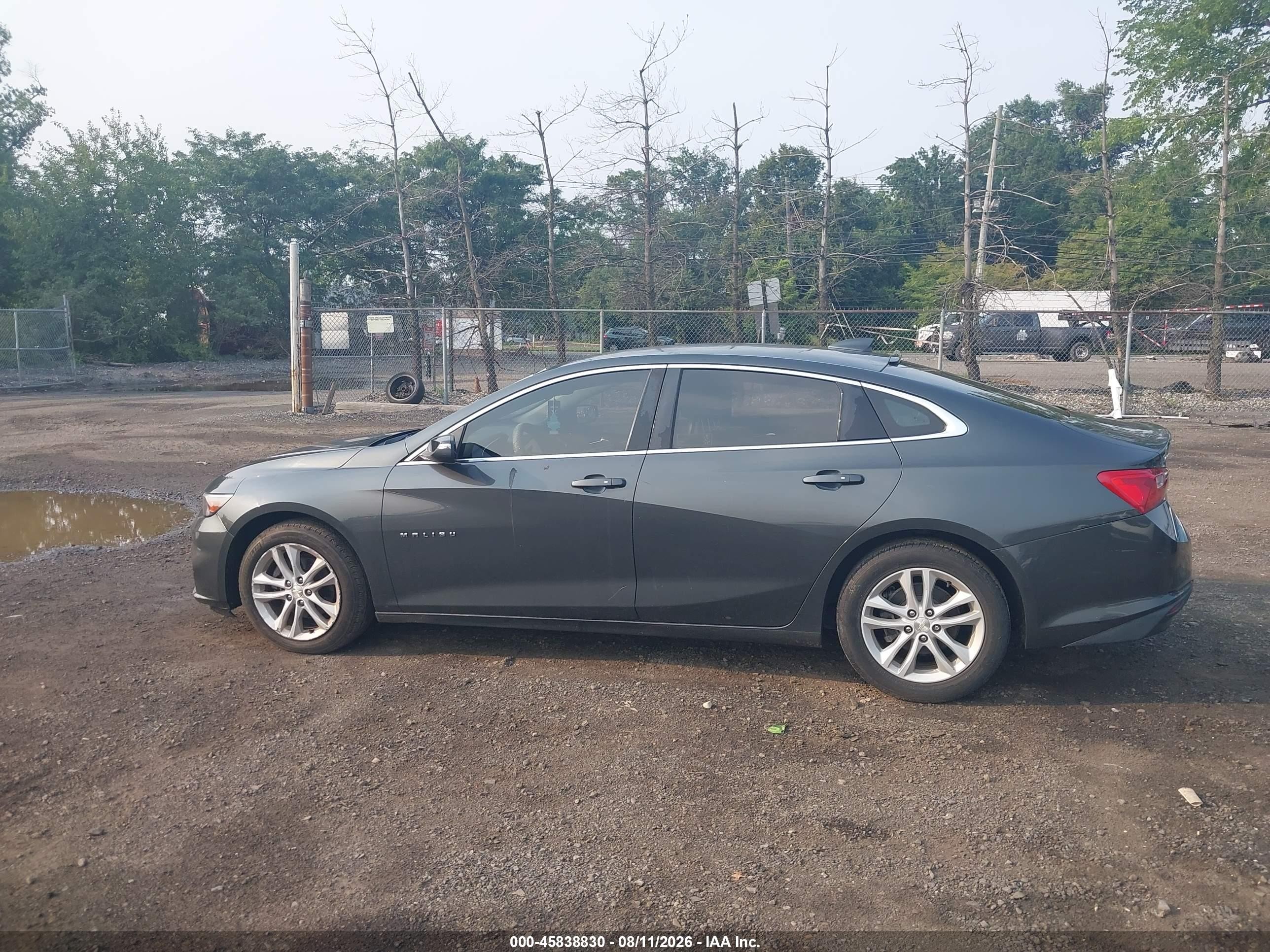2016 Chevrolet Malibu 1lt Gray vin: 1G1ZE5ST5GF323523